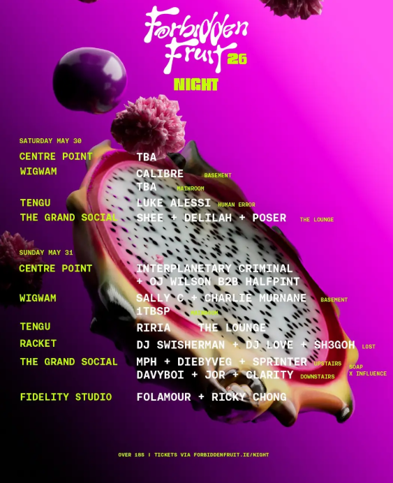 Forbidden Fruit Night w/ Interplanetary Criminal