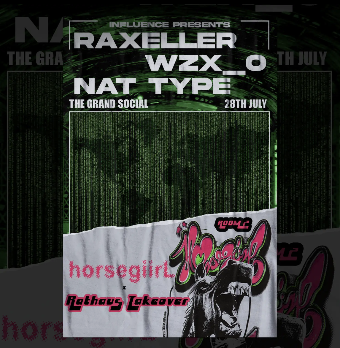 Influence presents: HorsegiirL + Raxeller &amp; WZX_O