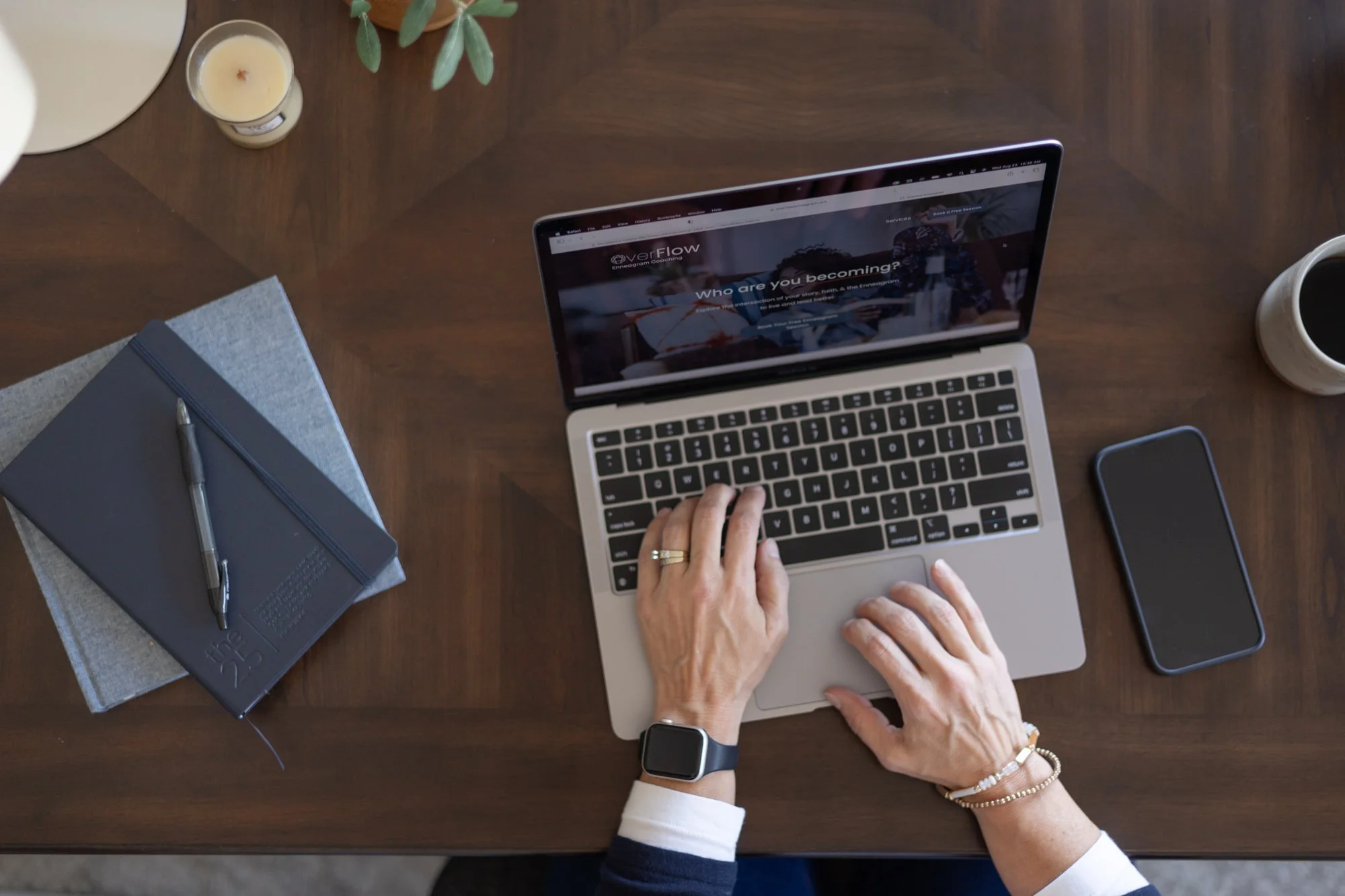 Desk Scene with Laptop