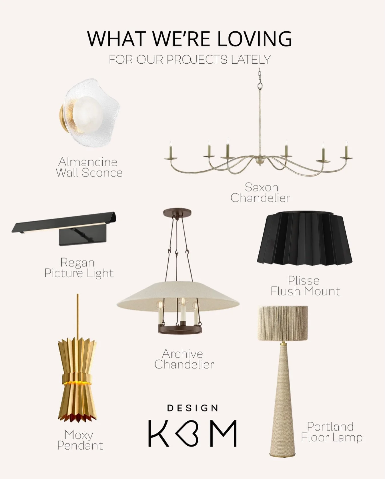 Notre s&eacute;lection d&rsquo;&eacute;clairages est parfaite 🤎 On adore ces pi&egrave;ces d&rsquo;@unionlightingdecor en ce moment. 

Laquelle vous appelle ?

&bull;
&bull;
Our lighting lineup is chef&rsquo;s kiss 🤎 Loving these pieces from @union