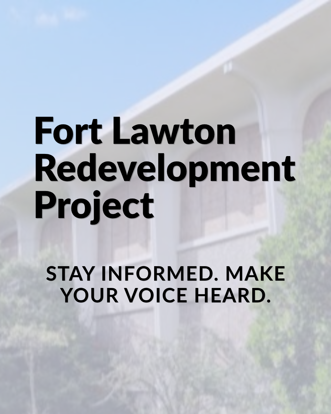 Fort Lawton Redevelopment Update