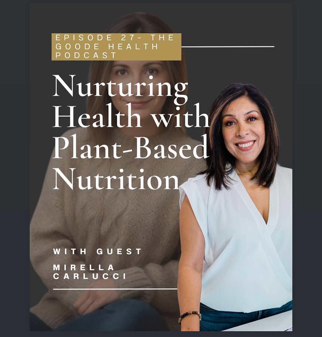 I&rsquo;m super excited to share this podcast. Nicole and I discuss the health benefits of a plant based diet, especially regarding hormones and gut health. 

👉🏼Link in Bio

Mirella 🧡

I hope you found this helpful, please
❤️ Like
💌 Comment
👆🏼 