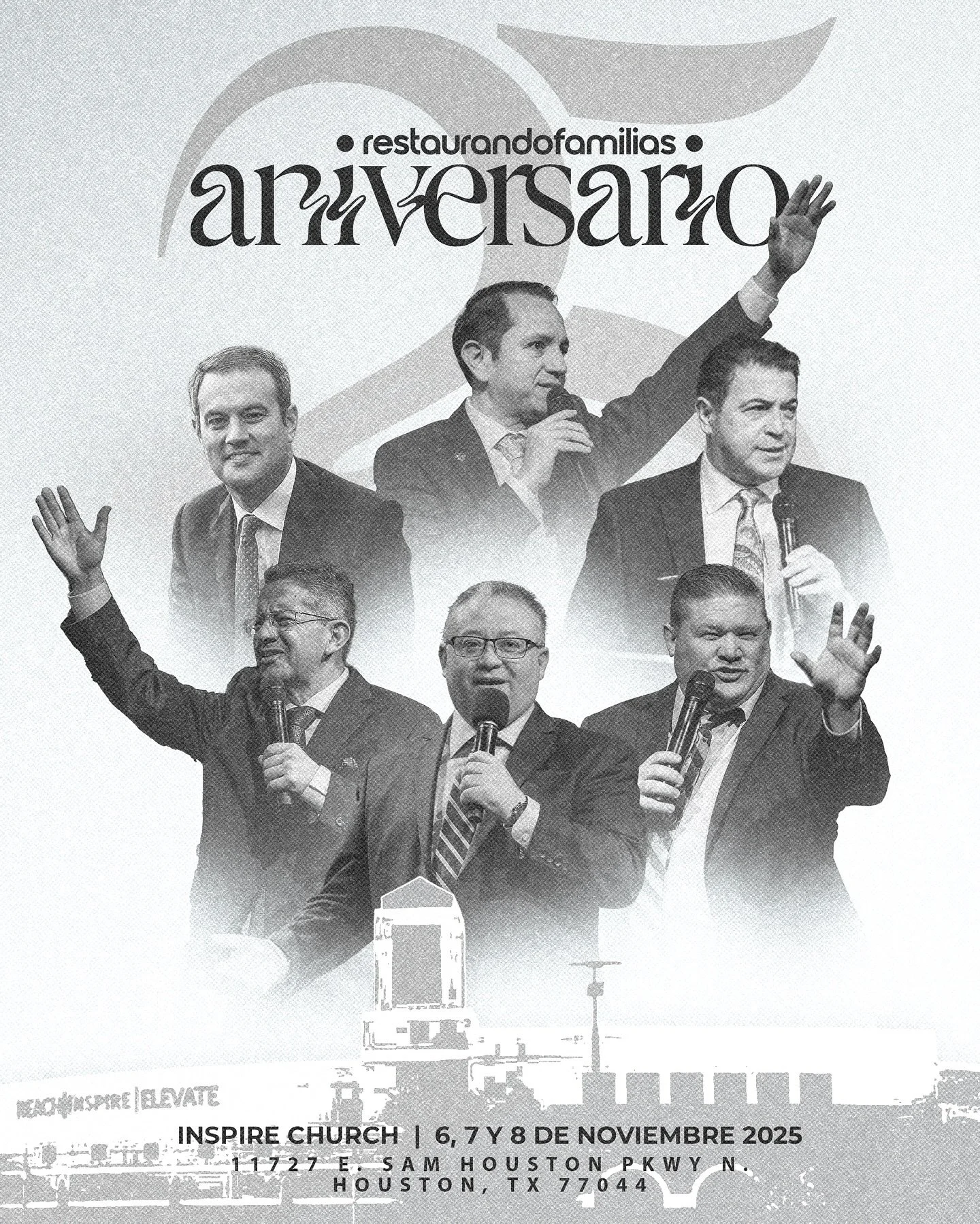A solo unas semanas de nuestro gran aniversario. 6, 7 y 8 de Noviembre en Houston, Texas. Estaremos todos juntos celebrando el 25 aniversario de Restaurando Familias. Acompáñenos e invite a un amigo para que sean parte de esta gran cele