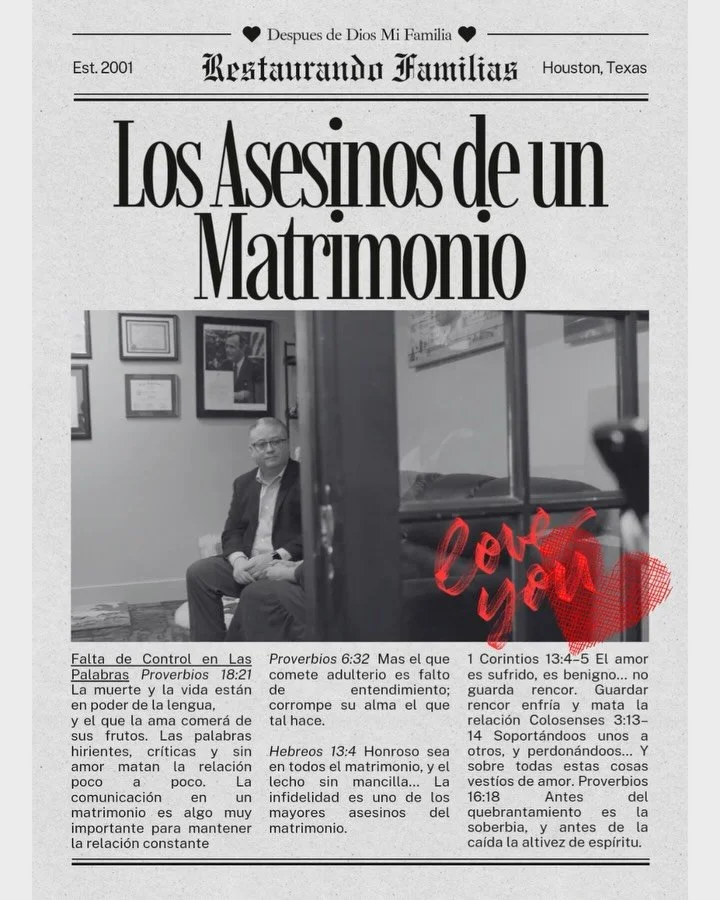 &iexcl;Los Asesinos de Un Matrimonio! 
Cosas que tenemos que evitar en el matrimonio, esto podr&iacute;a destruir tu matrimonio.