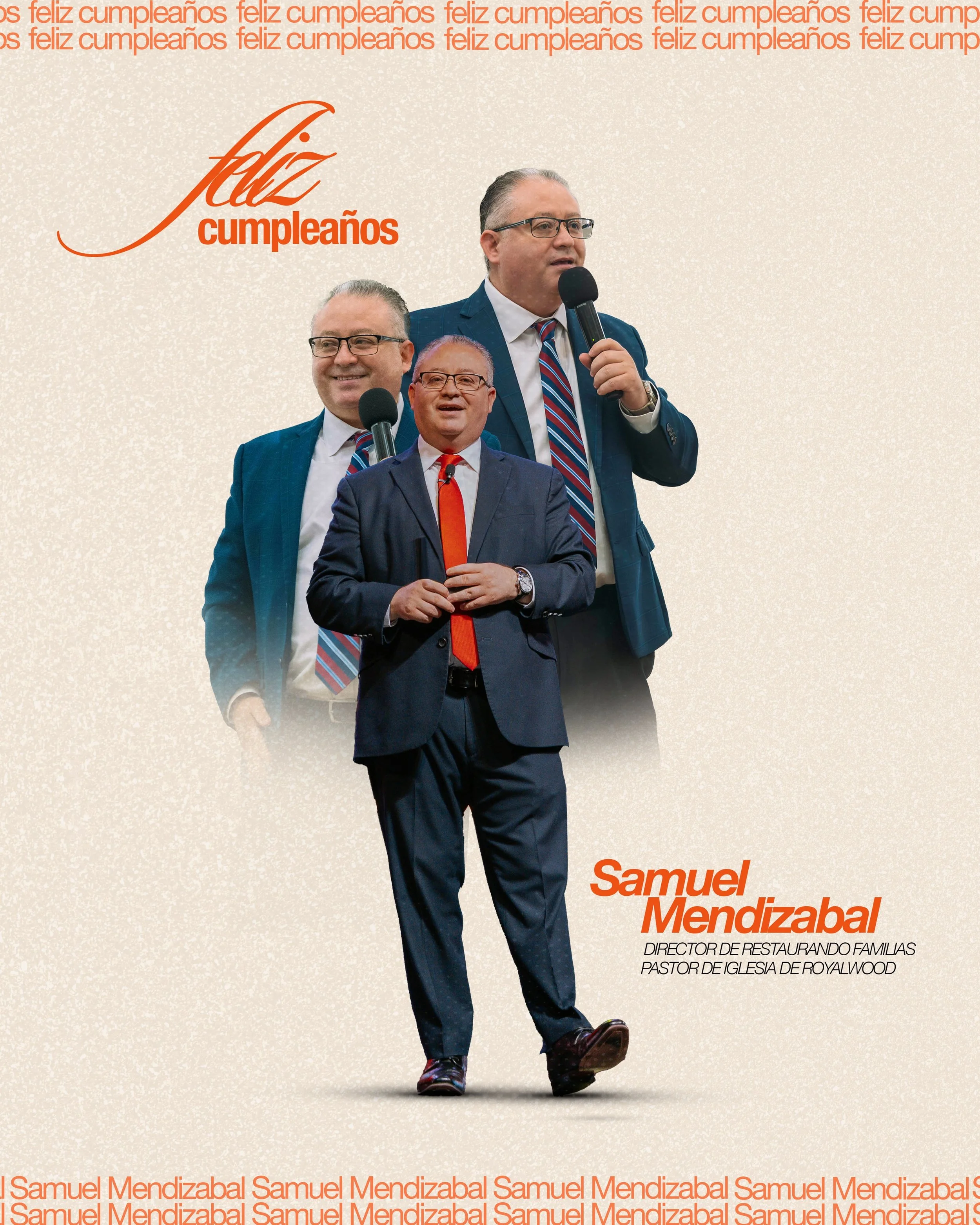 El d&iacute;a de hoy es el cumplea&ntilde;os del Pastor Samuel Mendizabal. Fundador de Restaurando Familias y Pastor de la hermosa Iglesia de Royalwood. Damos gracias a Dios por la vida de nuestro pastor, todo su esfuerzo, carga y sacrificio por la o