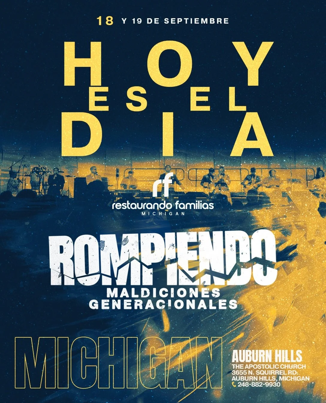 Ha llegado el d&iacute;a de Restaurando Familias en Michigan. &iexcl;Nos vemos esta noche a las 7:00 PM!