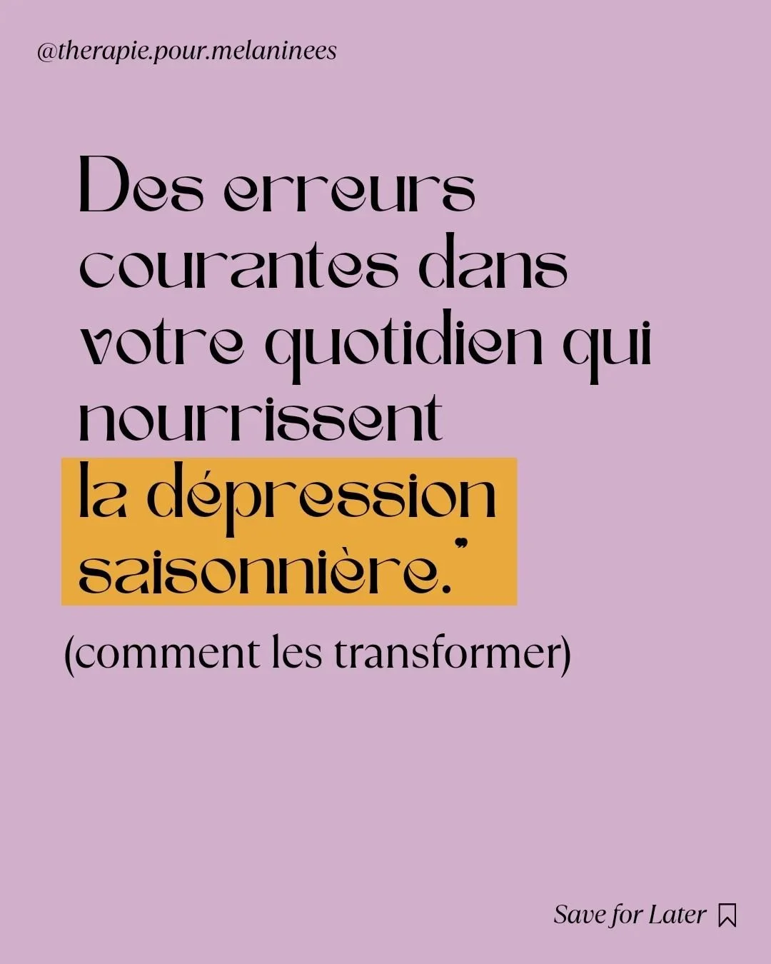 Et vous, quelles sont vos astuces pour contrer la d&eacute;pression saisonni&egrave;re ? 

Partagez-les en commentaire ! 👇🏾