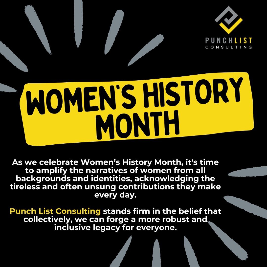 Welcome to March and Women's History Month. #womenshistorymonth #womeninconstruction #BreakingBarriers