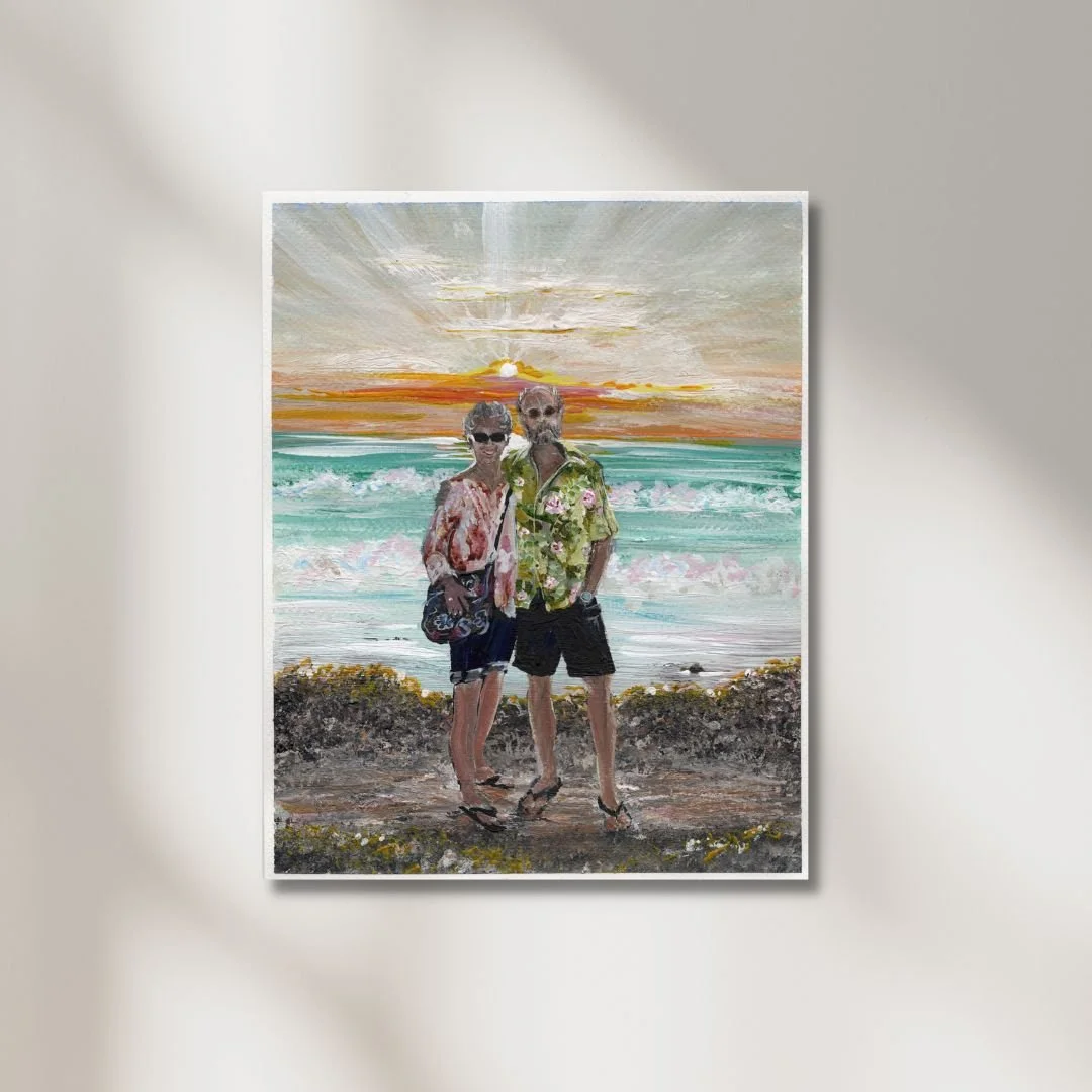 Custom Illustrated Portrait Cards / Save the Date