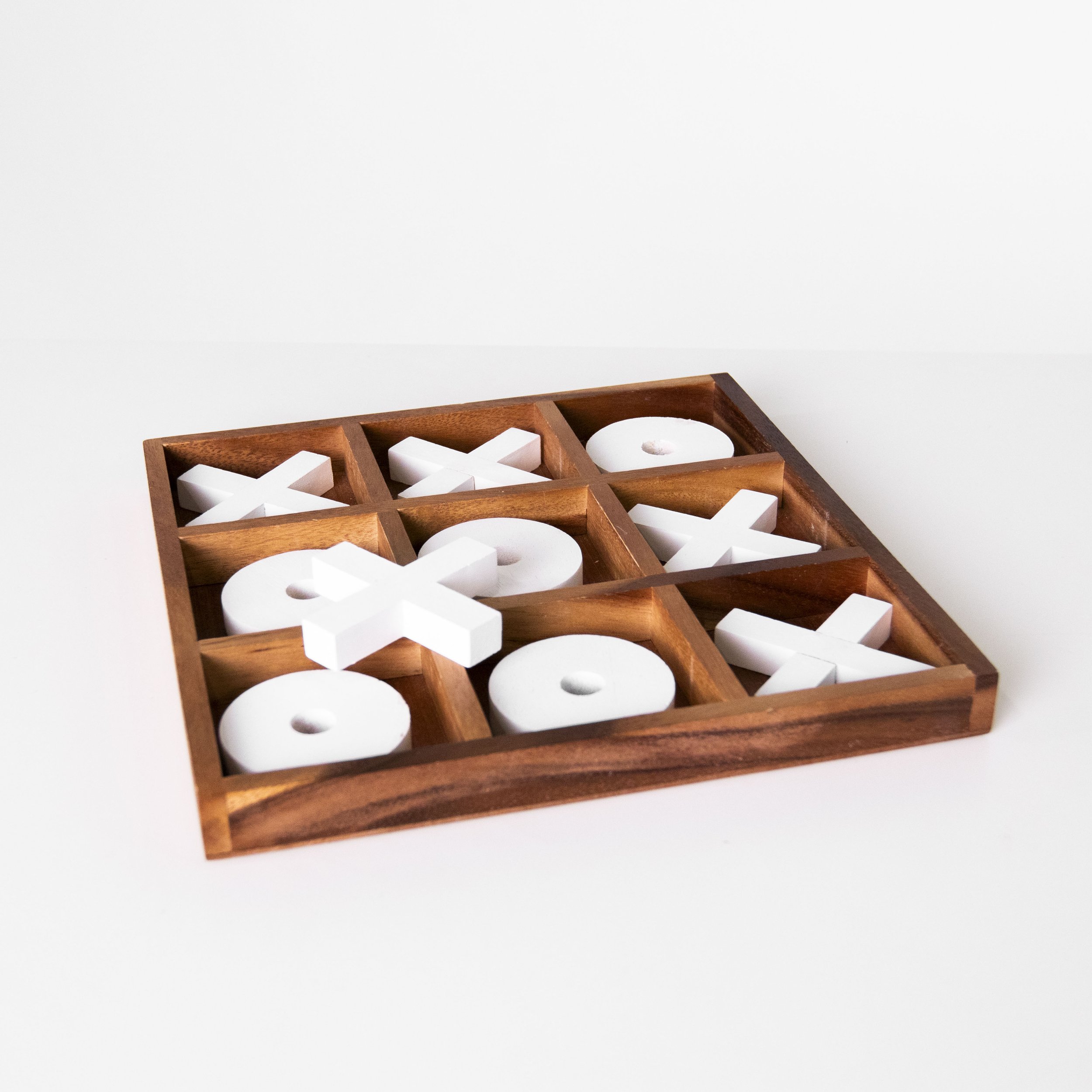 Wooden Tic Tac Toe Table Game