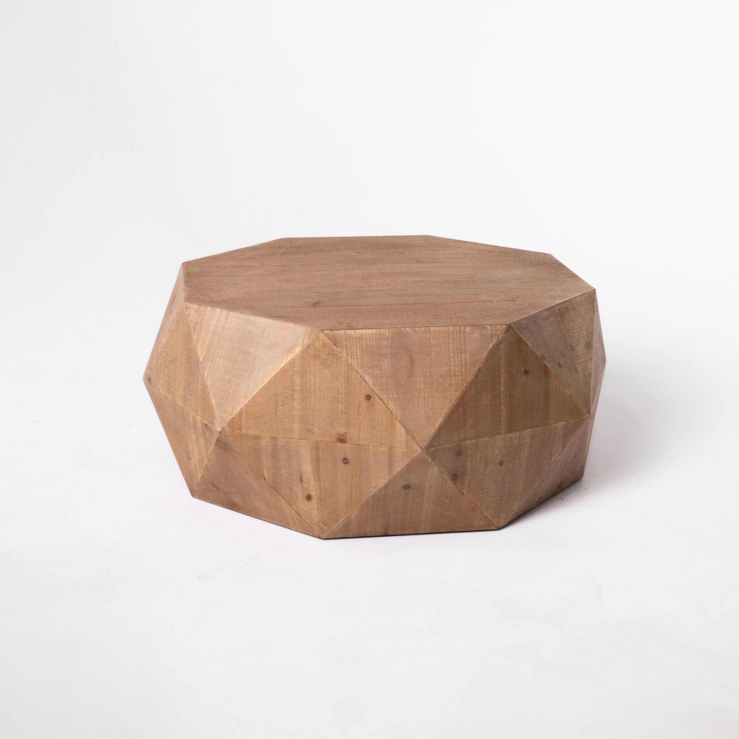 Geometric Wood Coffee Table