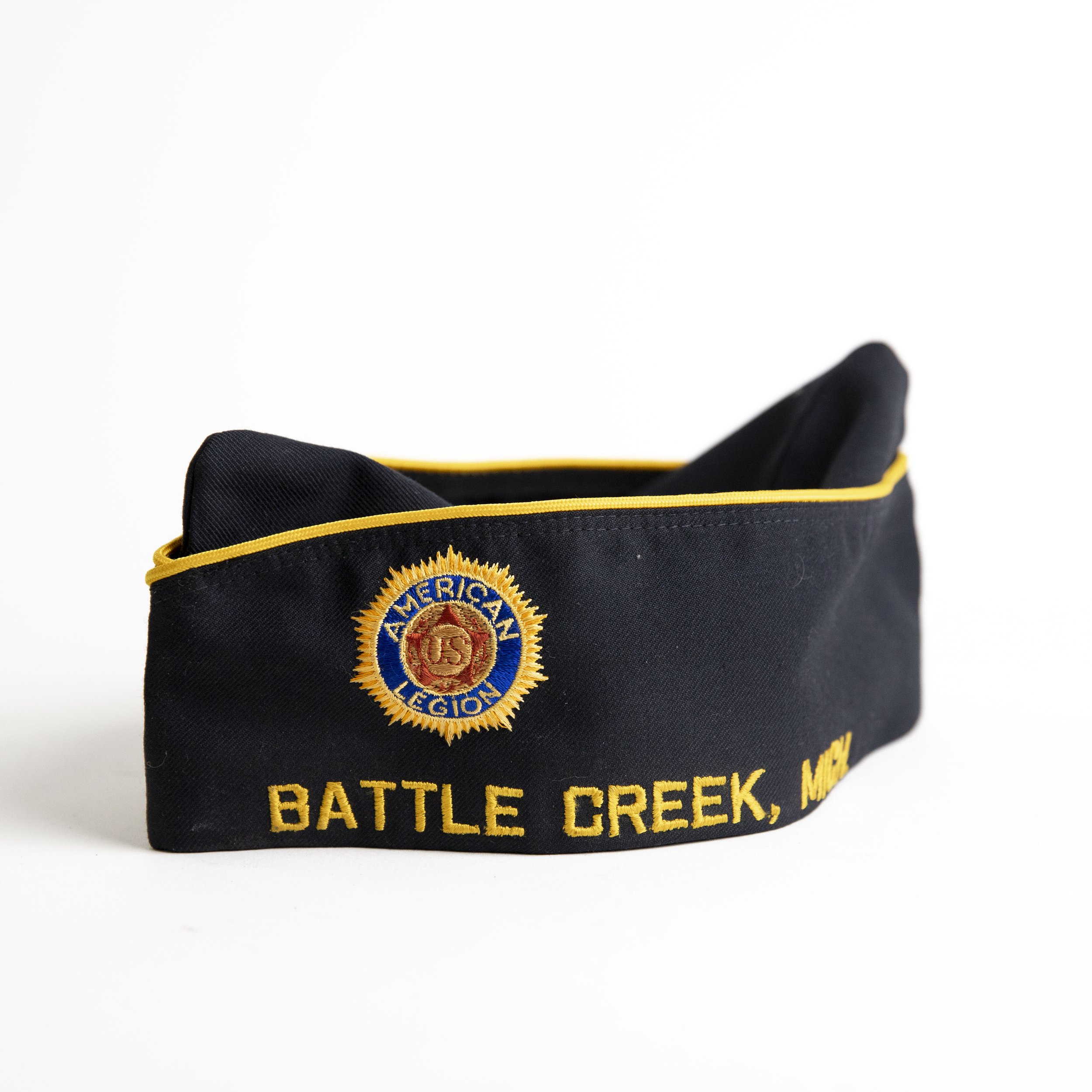 Black American Legion "Battle Creek, Mich" Hat