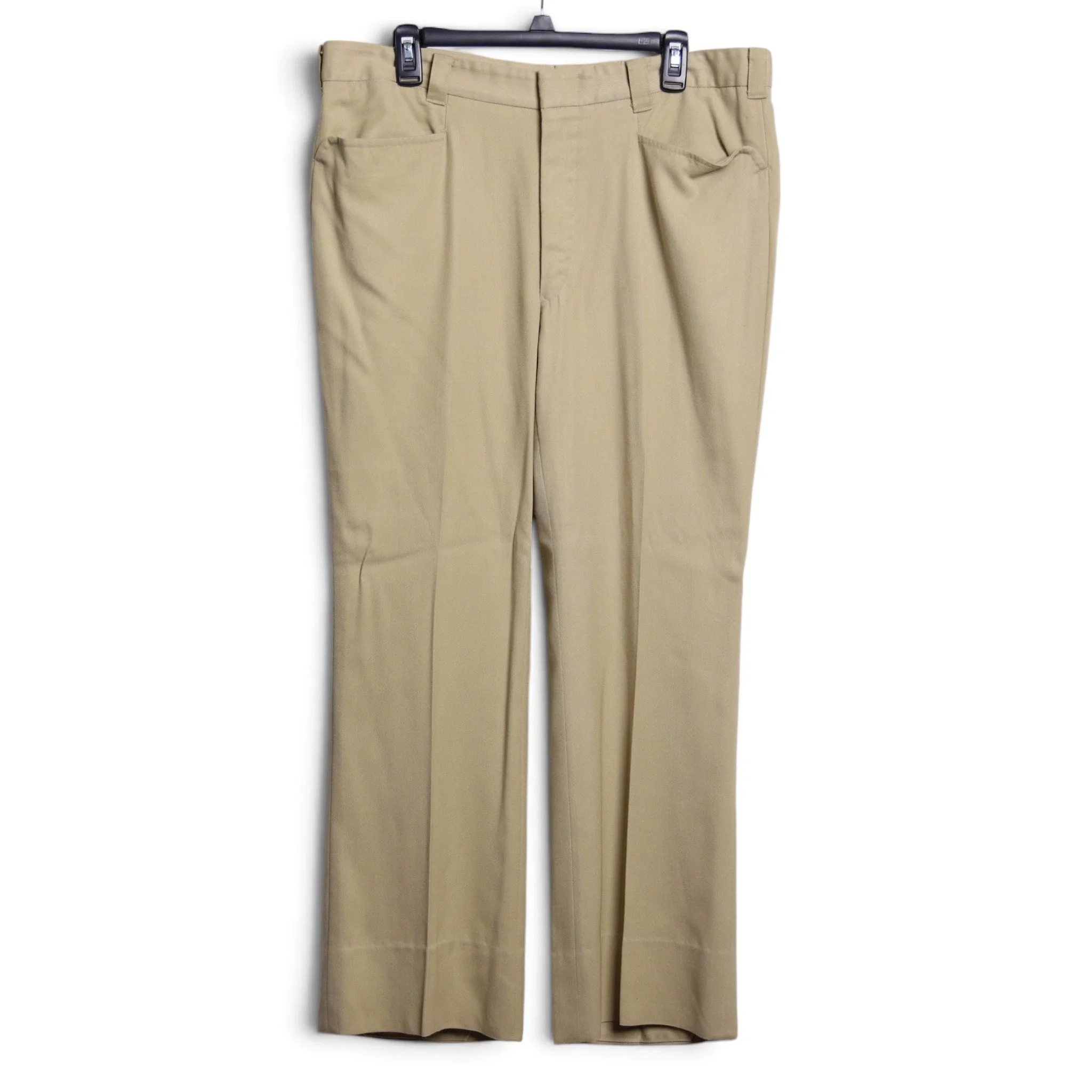 Beige Wide Leg Dress Pants