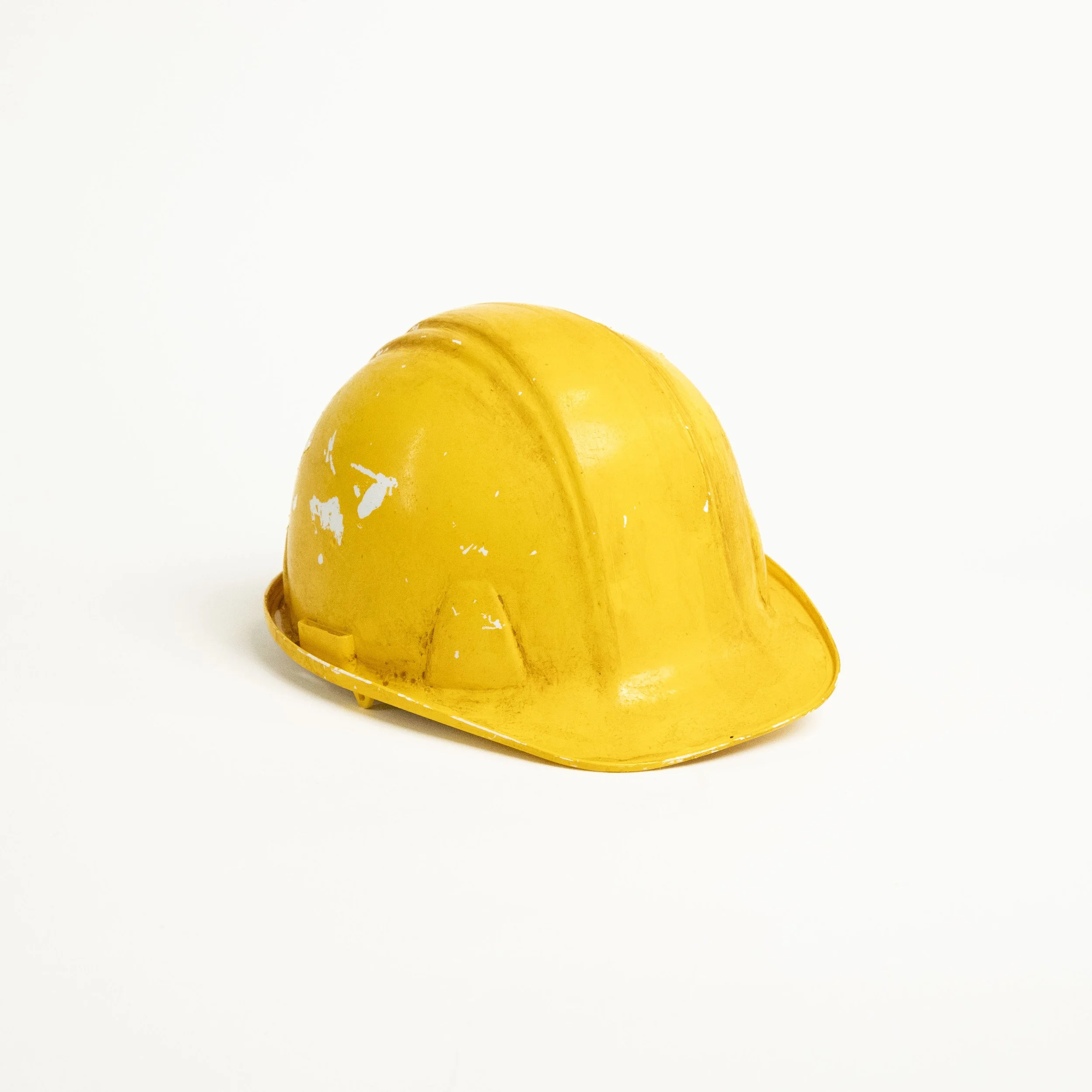 Yellow Distressed Hard Hat