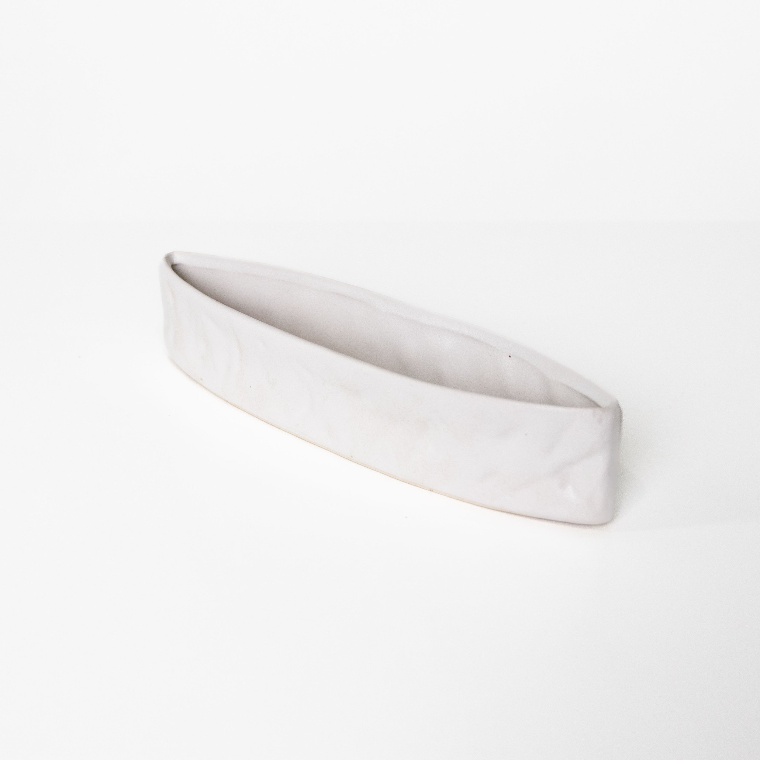 Ceramic Boat Shaped Budvase Dish