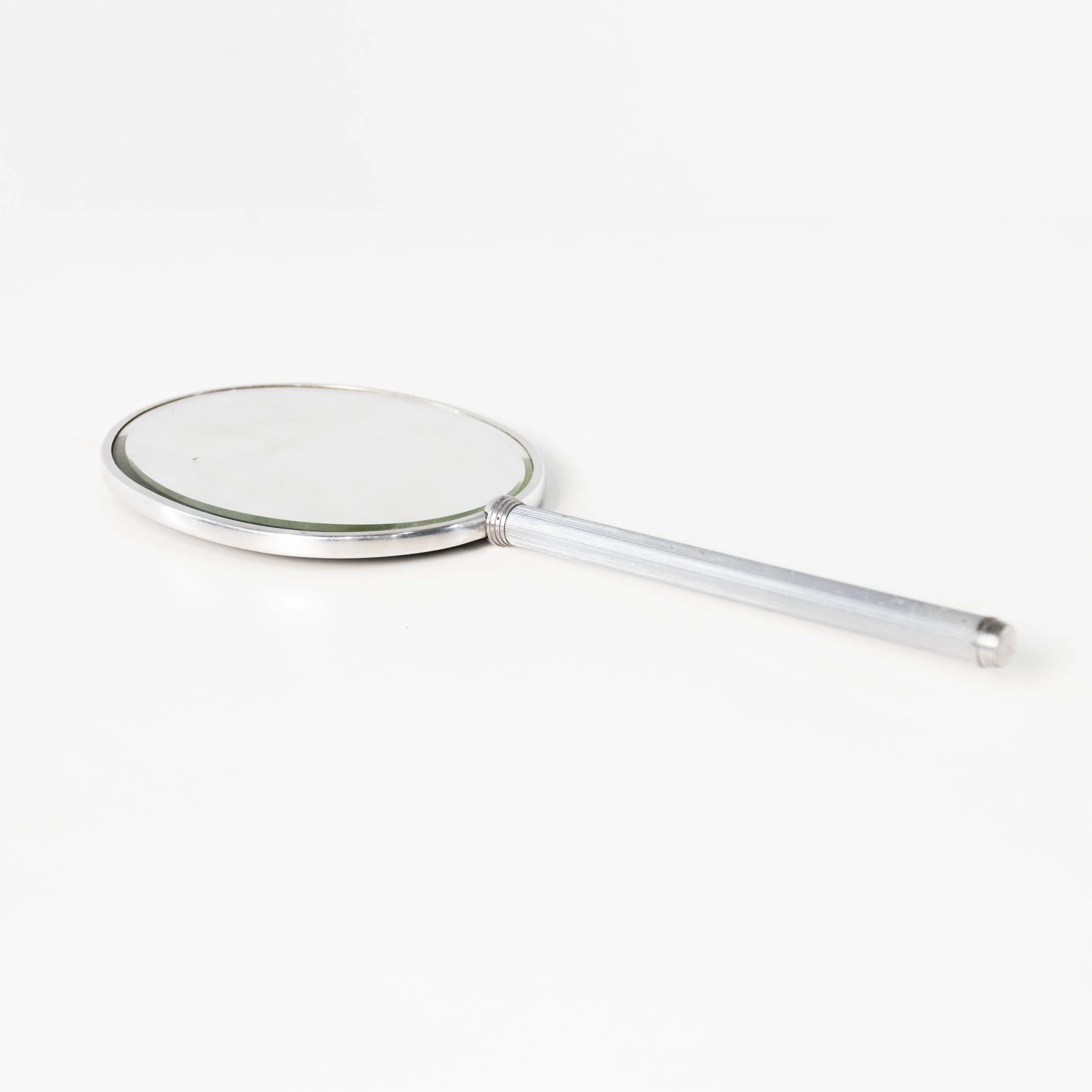 Silver Handheld Mirror