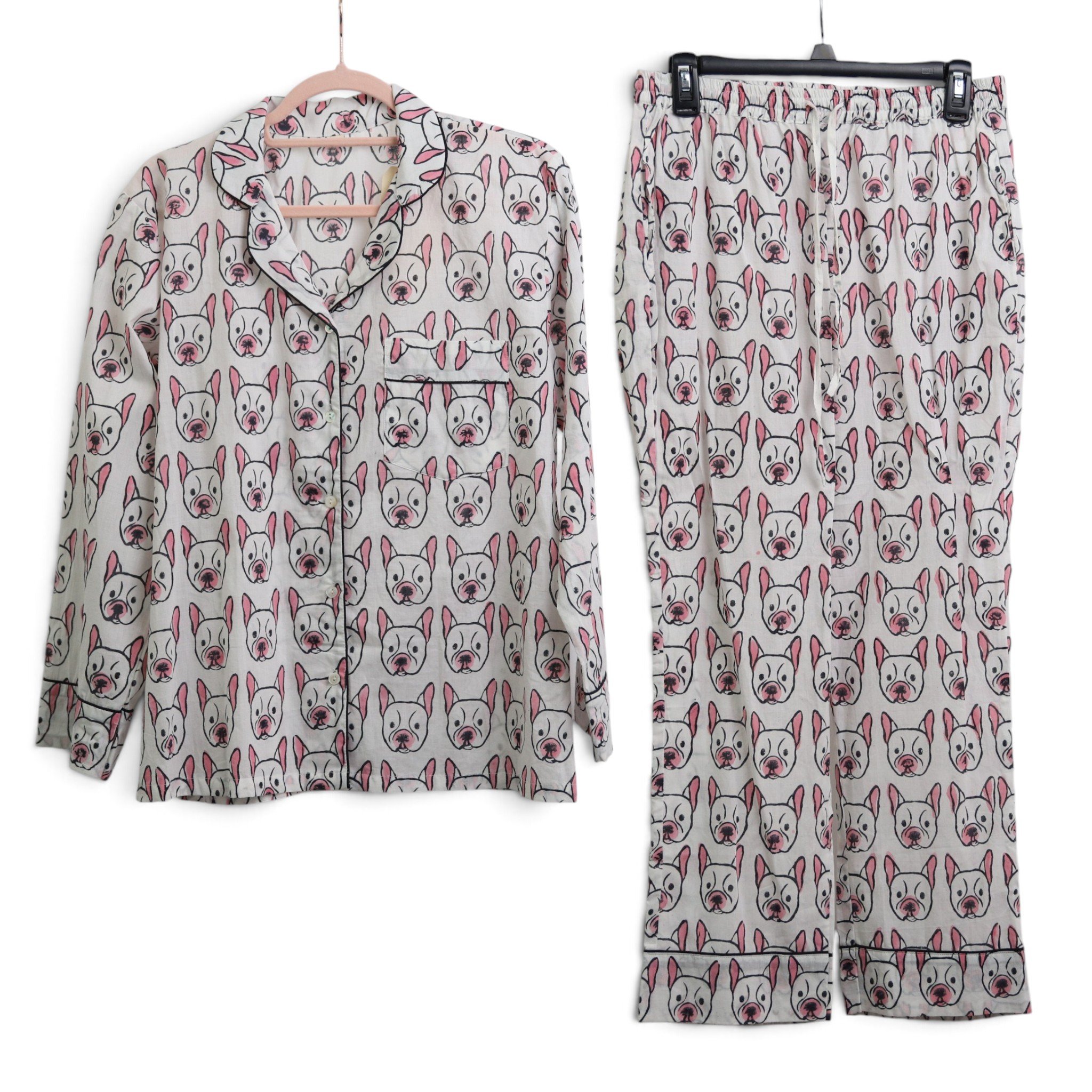French Bulldog Patterned Pajama Set