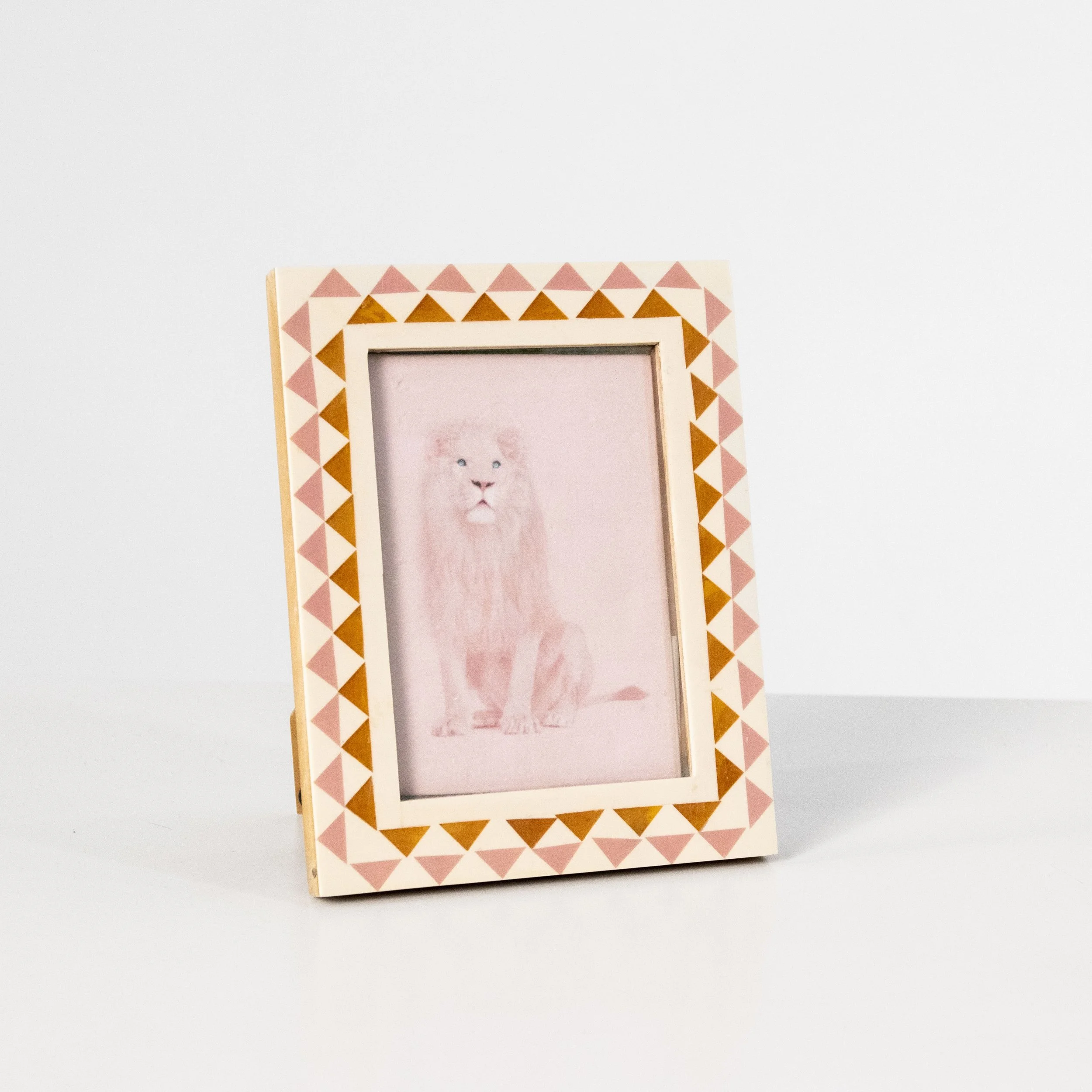 Pink Orange Cream Picture Frame