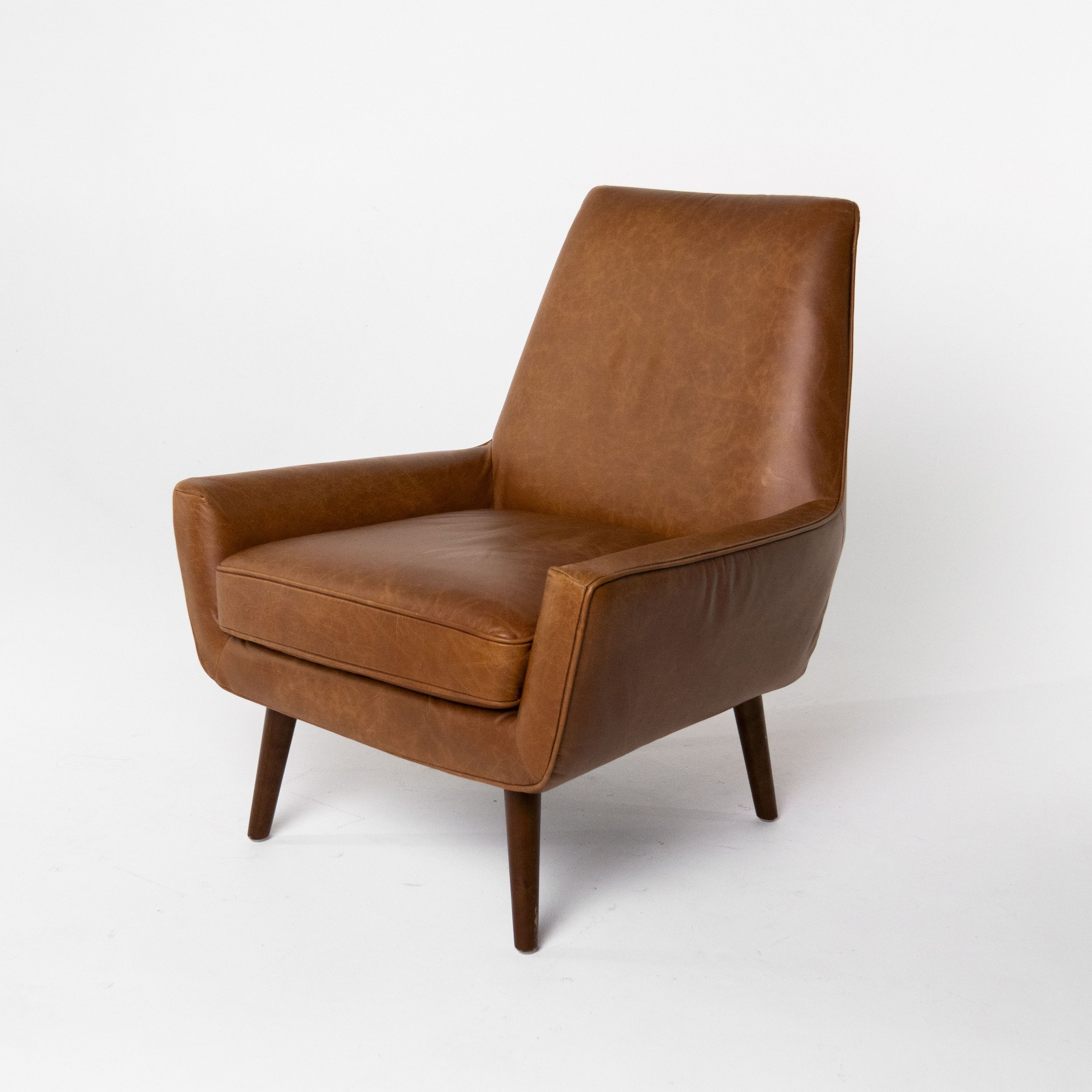 Brown Leather Armchair
