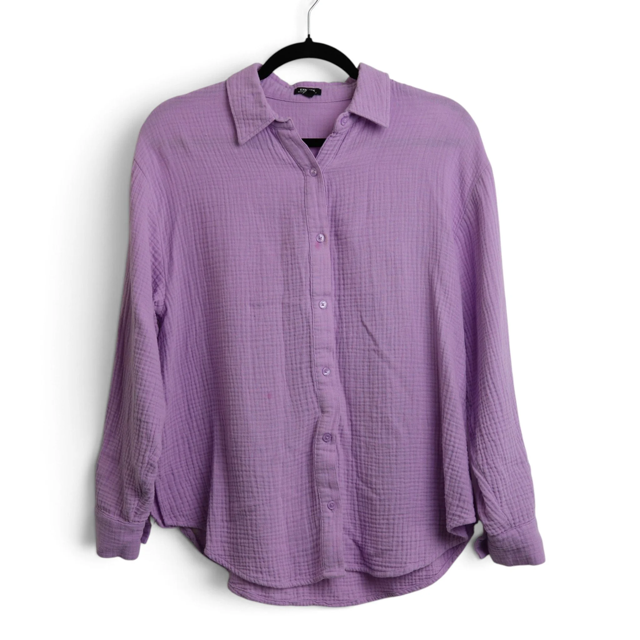 Lilac Waffle Patterned Button Up