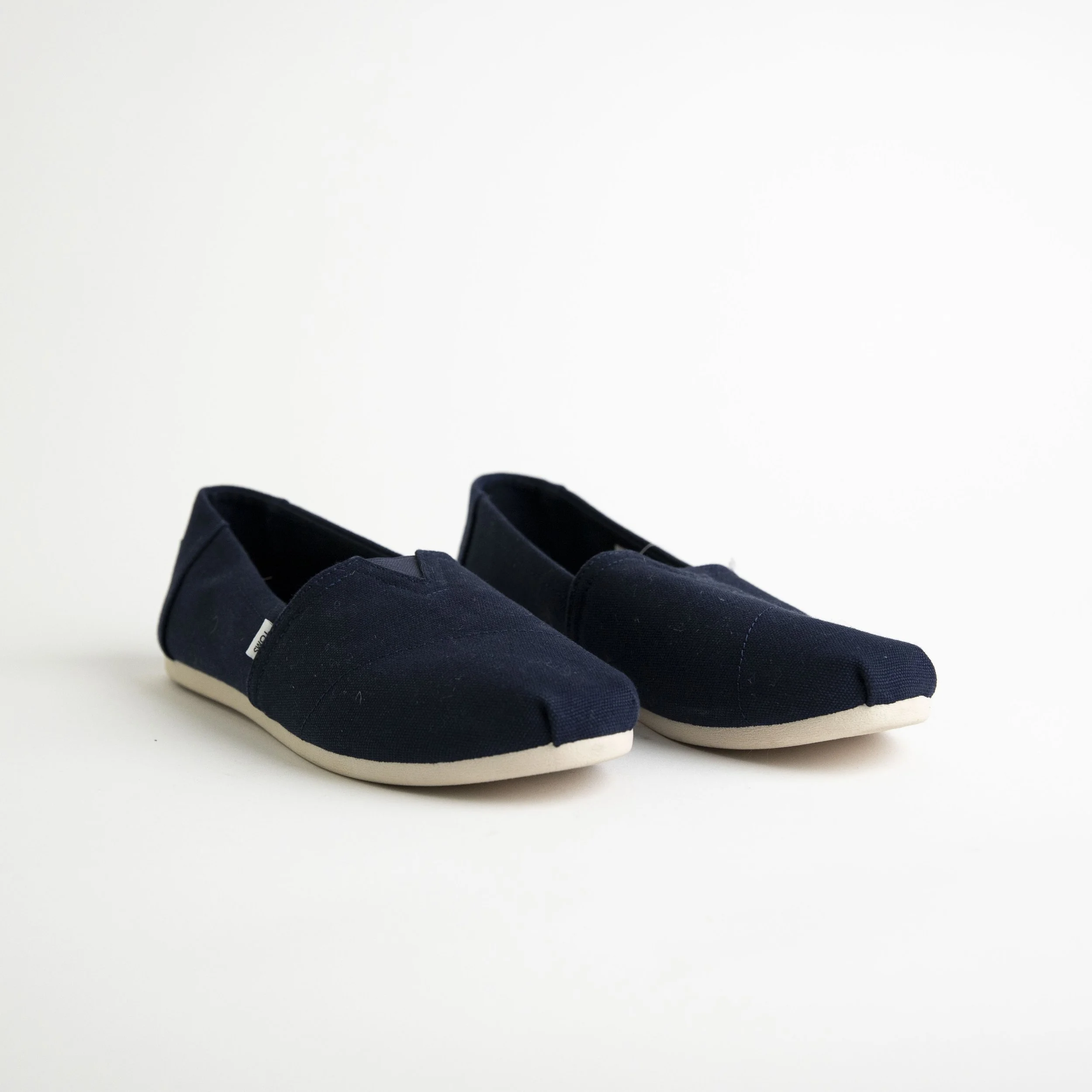 Navy Canvas Loafers