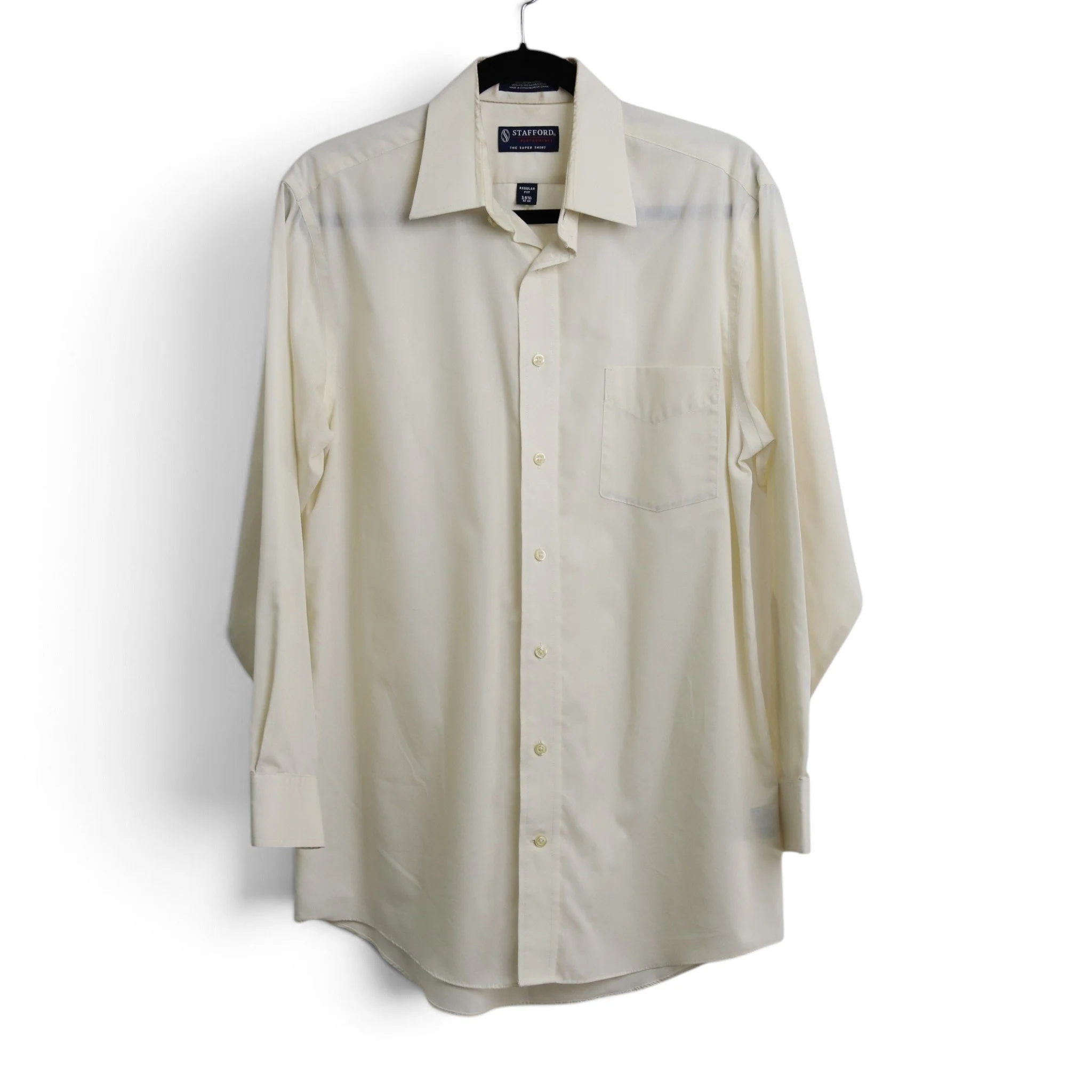 Pale Yellow Vintage Dress Shirt