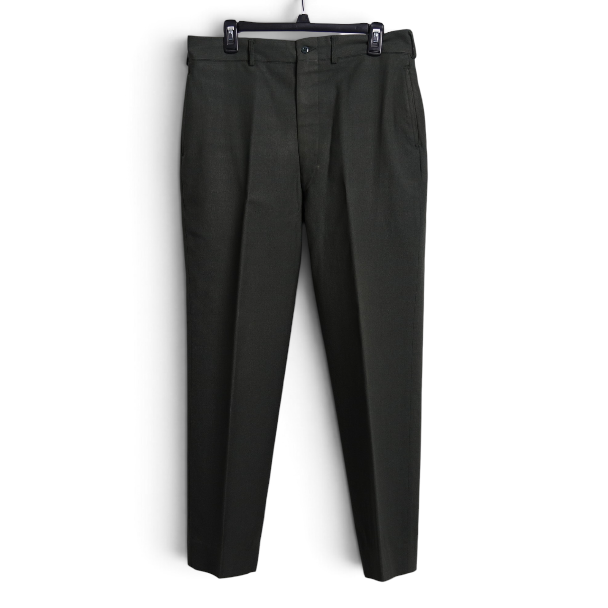 Forest Green Wide Leg Dress Pants