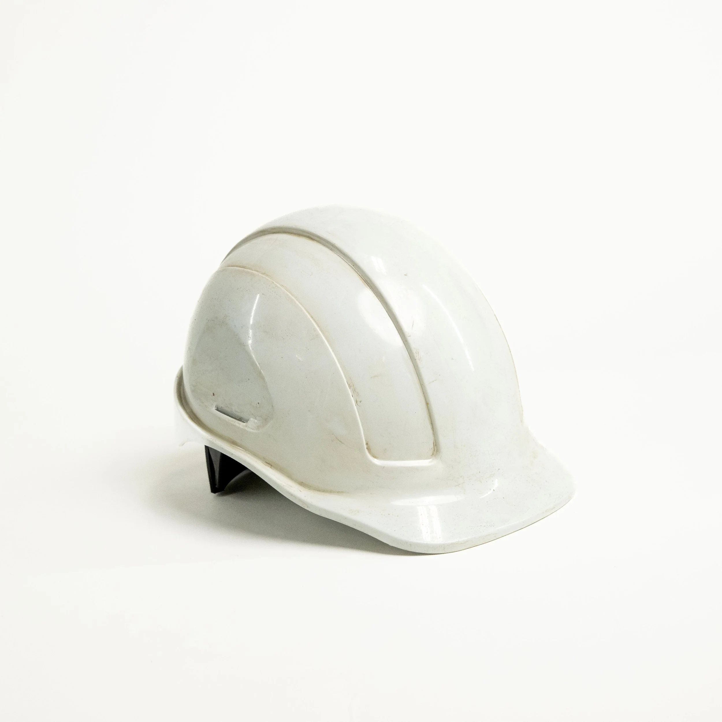 White Distressed Hard Hat