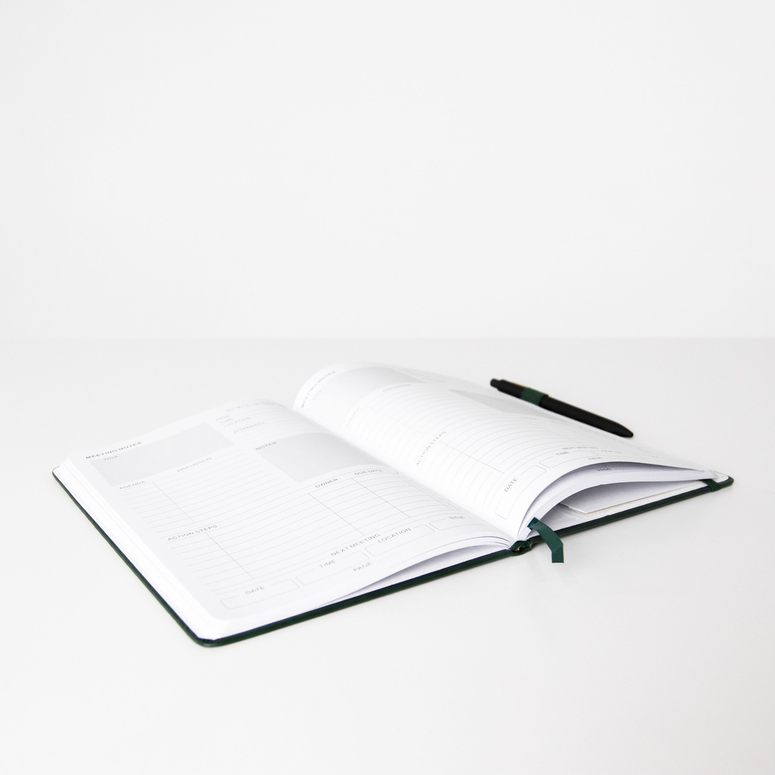Dark Green Planner Notebook
