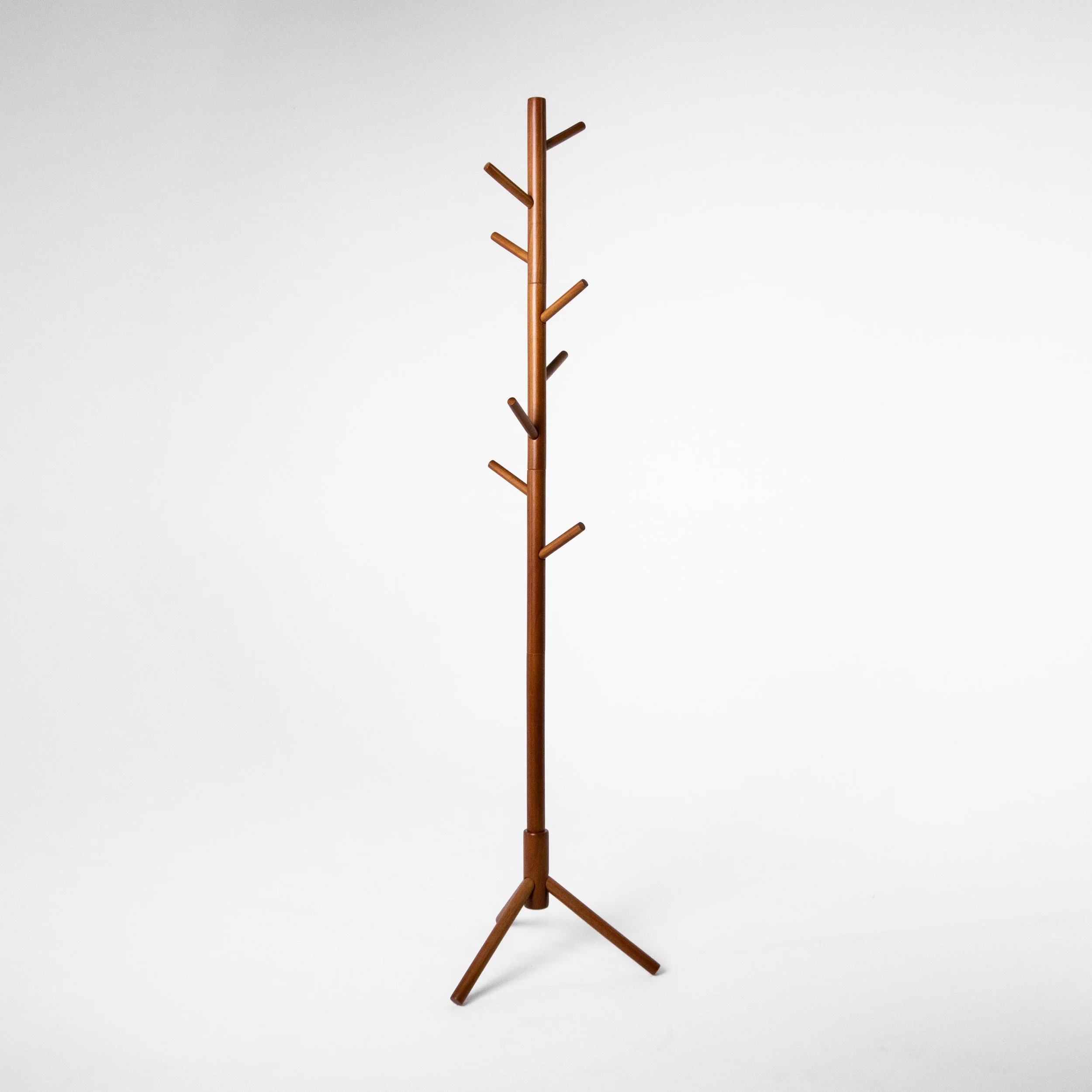Wood Hat Coat Tree