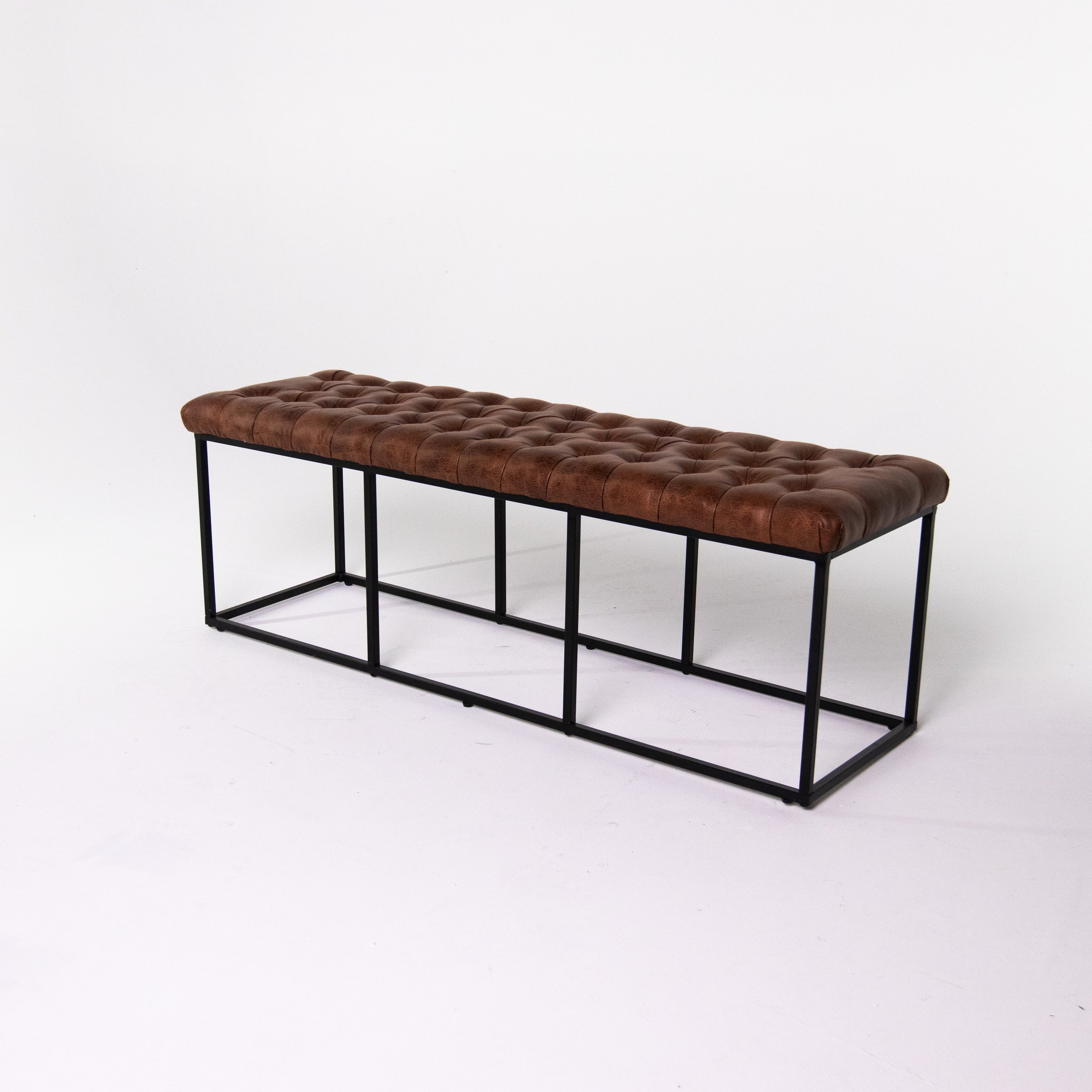 Leather Upholstered Bench