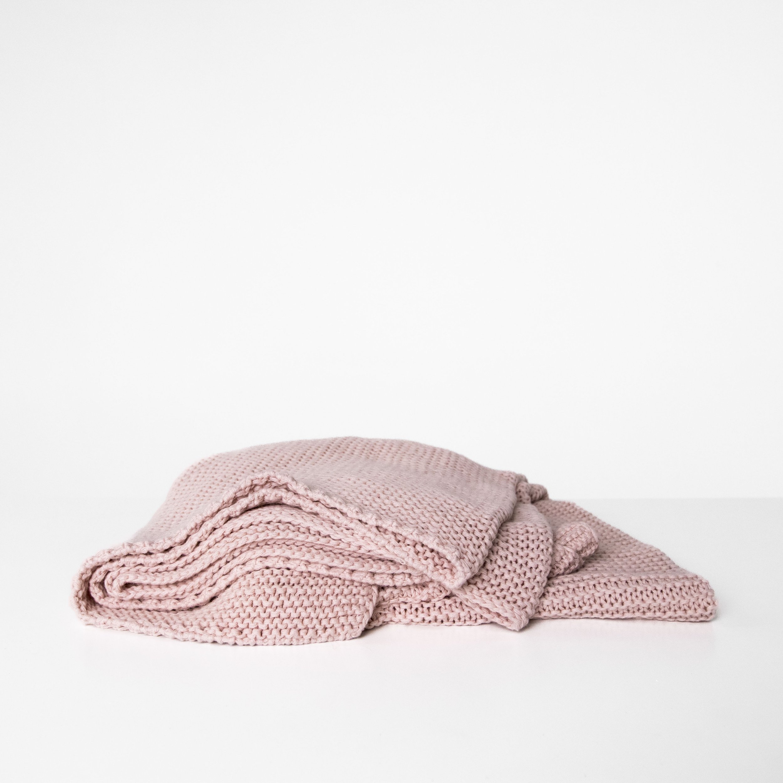 Light Pink Crochet Blanket