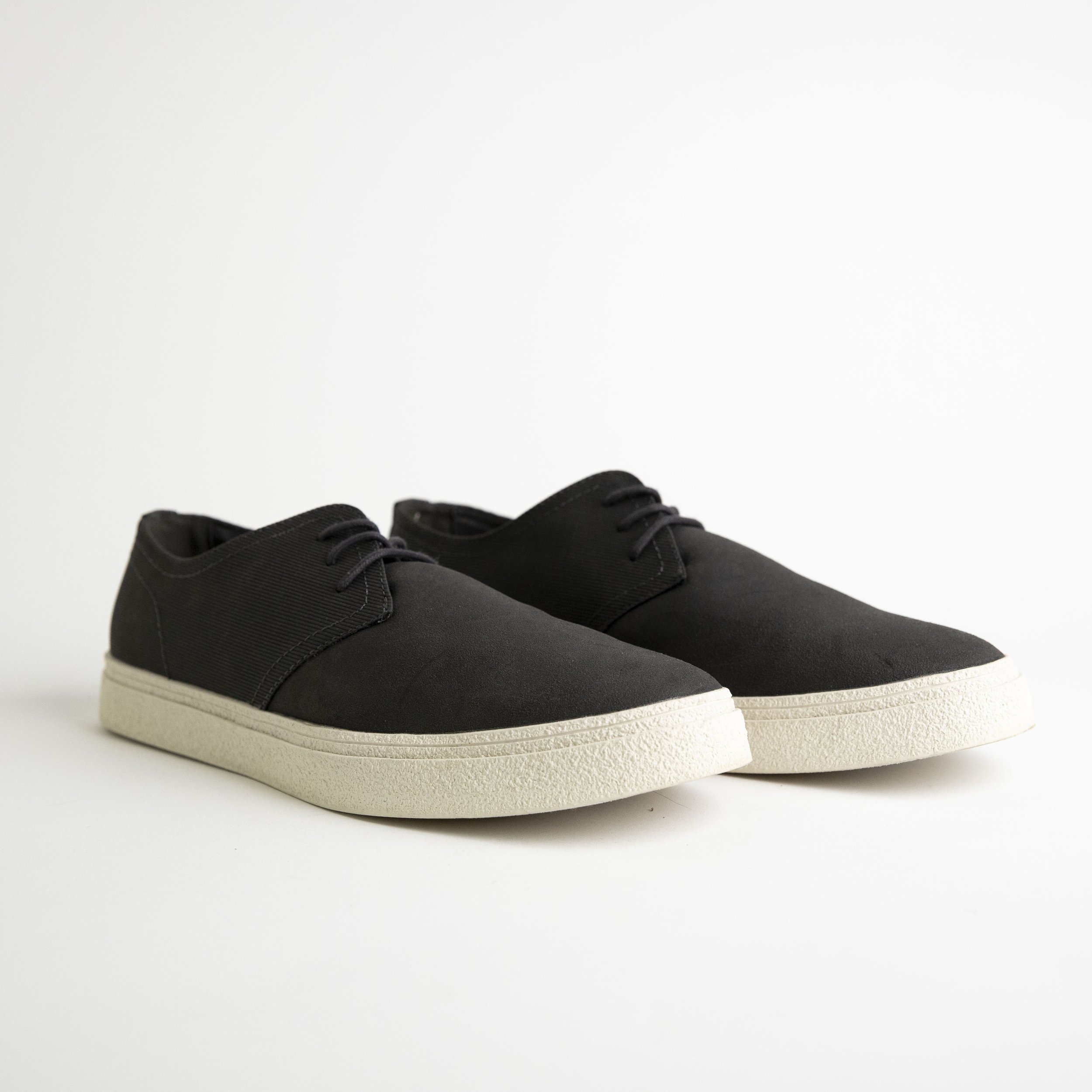 Dark Gray Lace Up Loafers