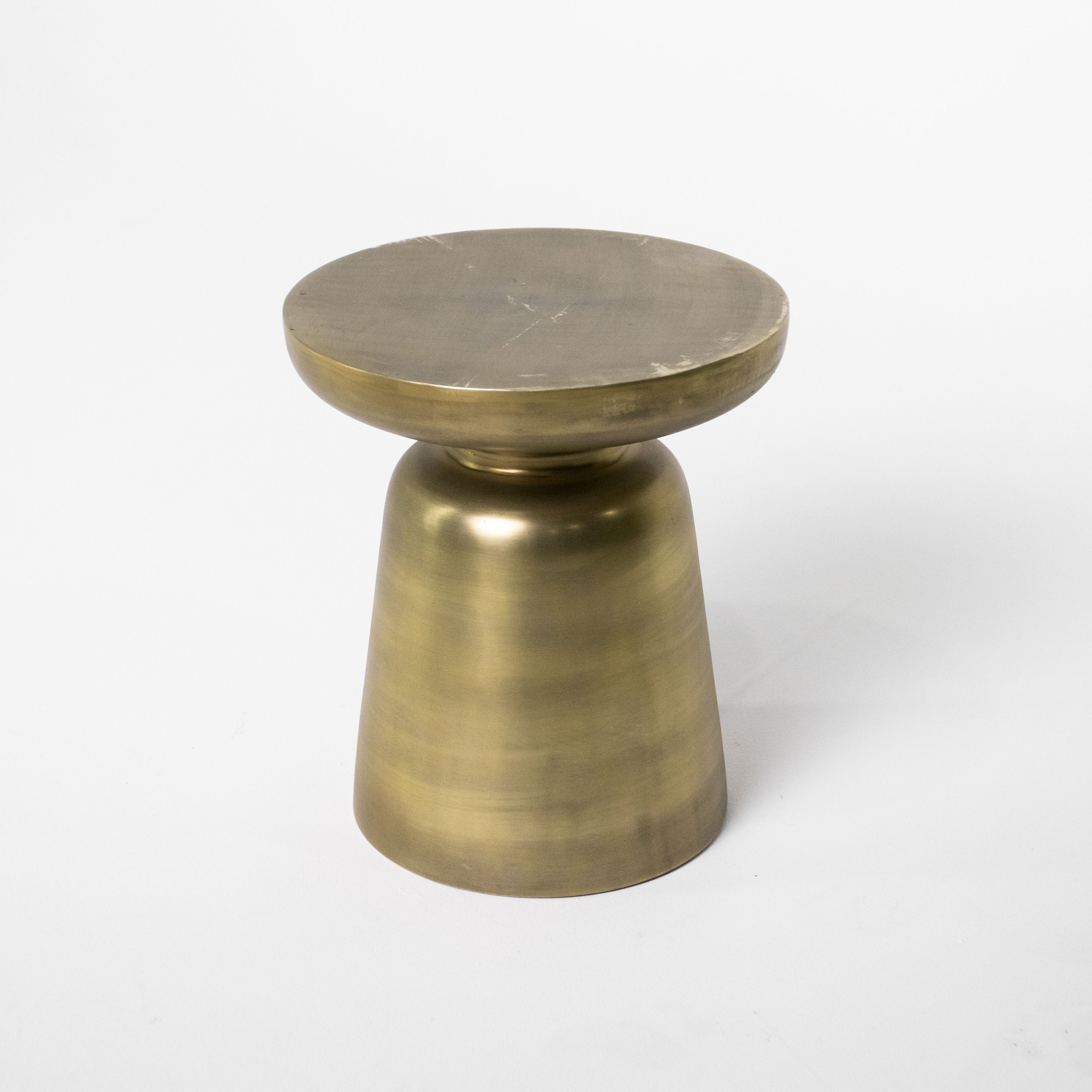 Brushed Gold End Table