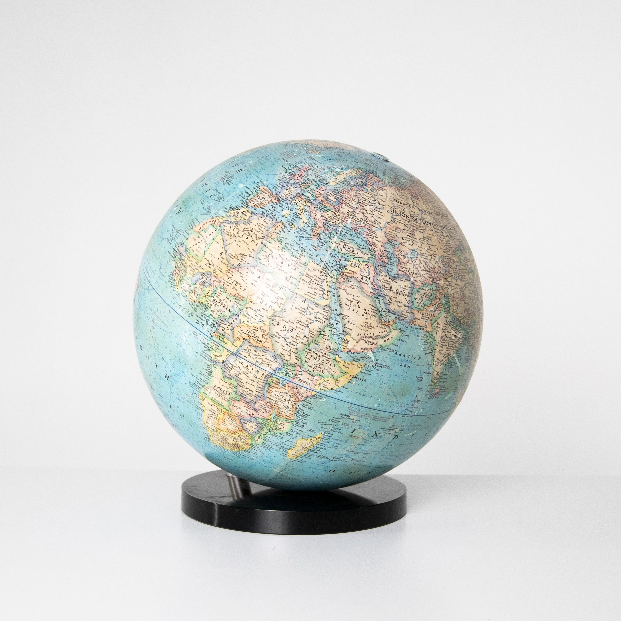 Globe with Black Base