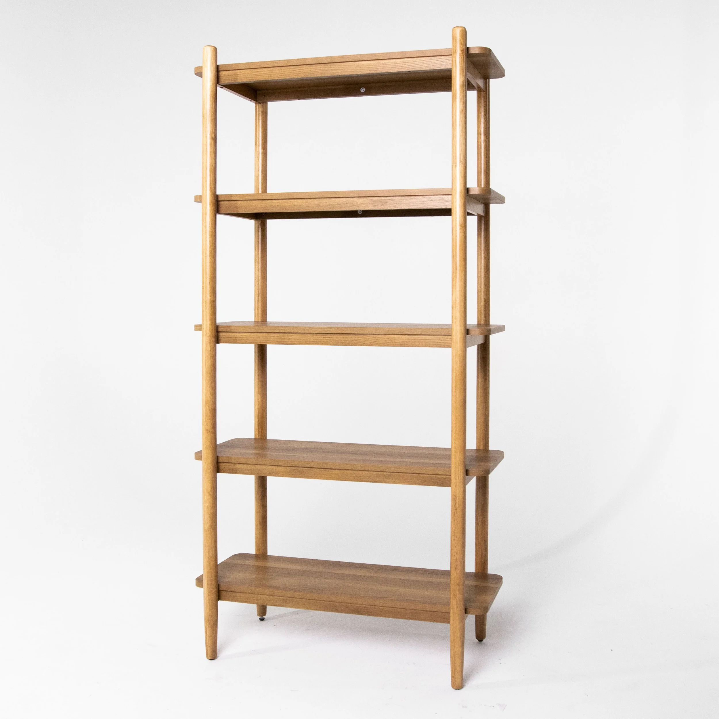 Wood Open 5-Tier Shelf