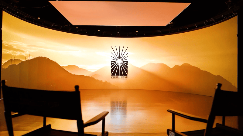 play Golden Hour highlights videos by IDEOLOGY showcasing Michigan's first virtual production studio, LED volume technology, and cinematic production capabilities.