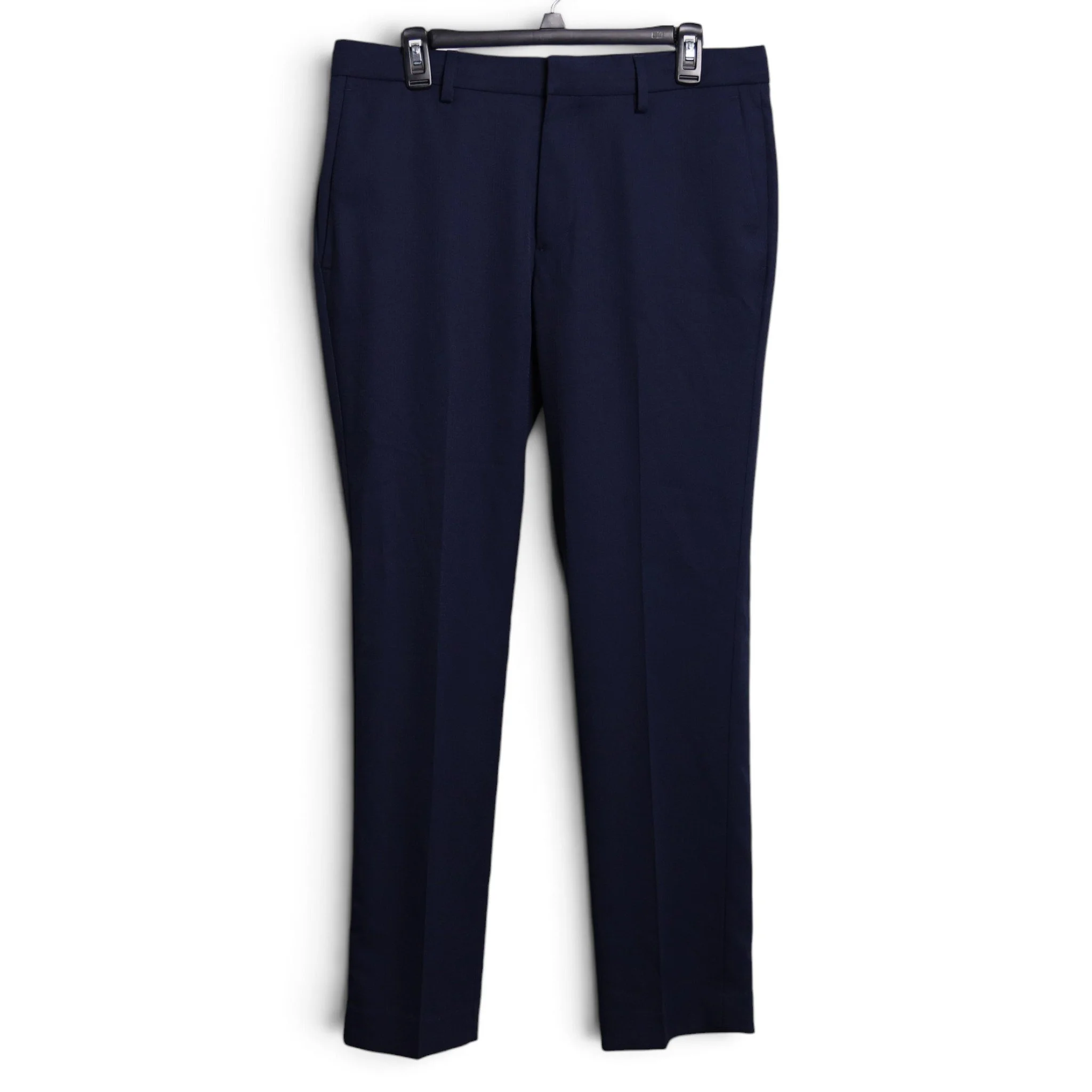 Navy Slim Fit Flexible Dress Pants