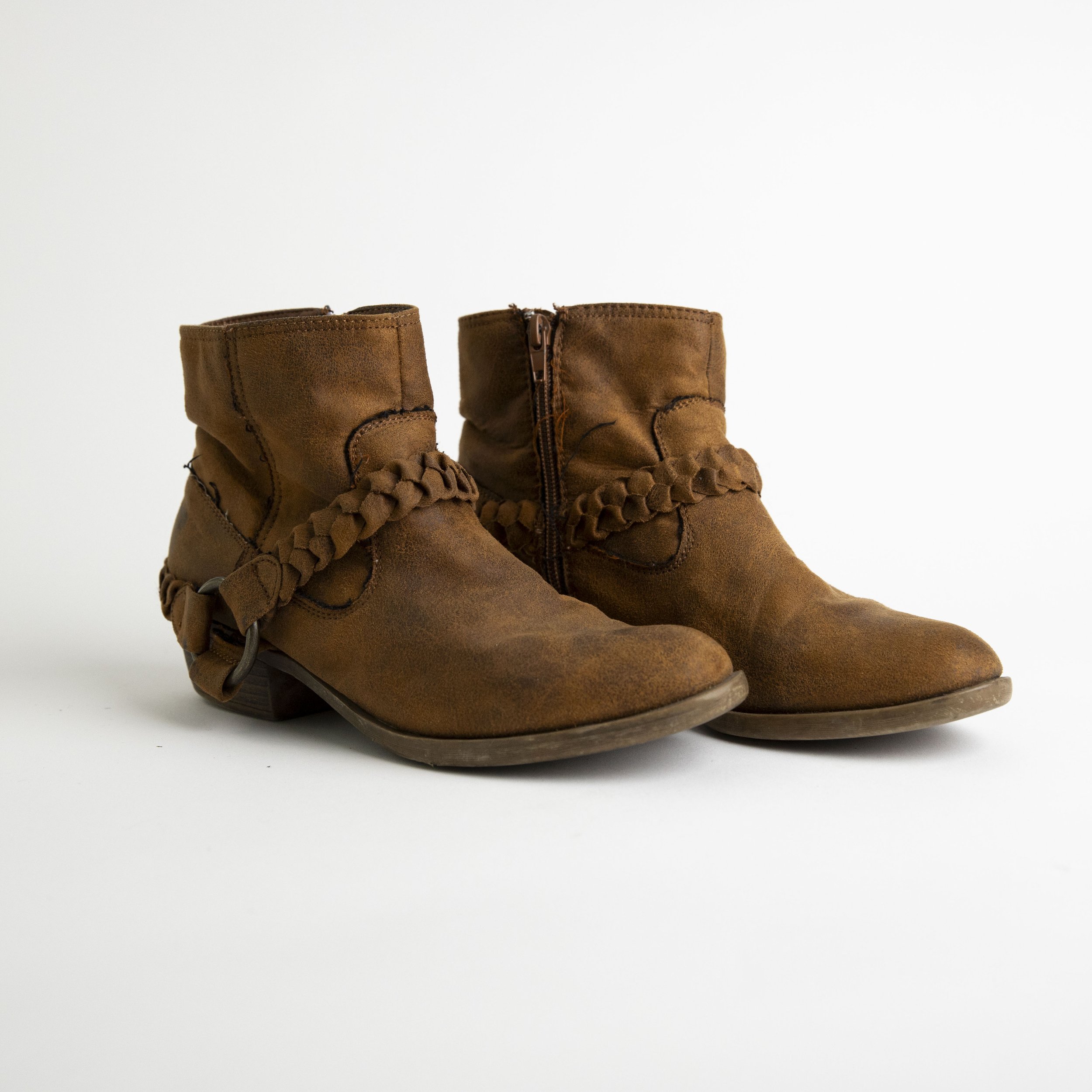 Faux Suede Wedge Bootie