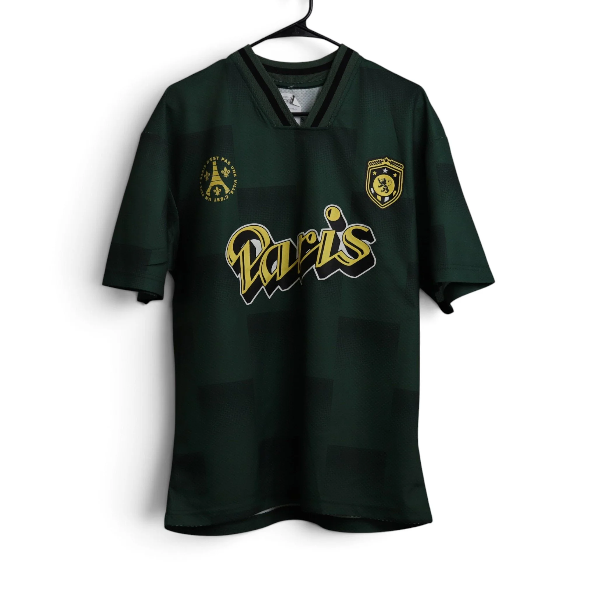 Green "Paris" Soccer Inspired Jersey