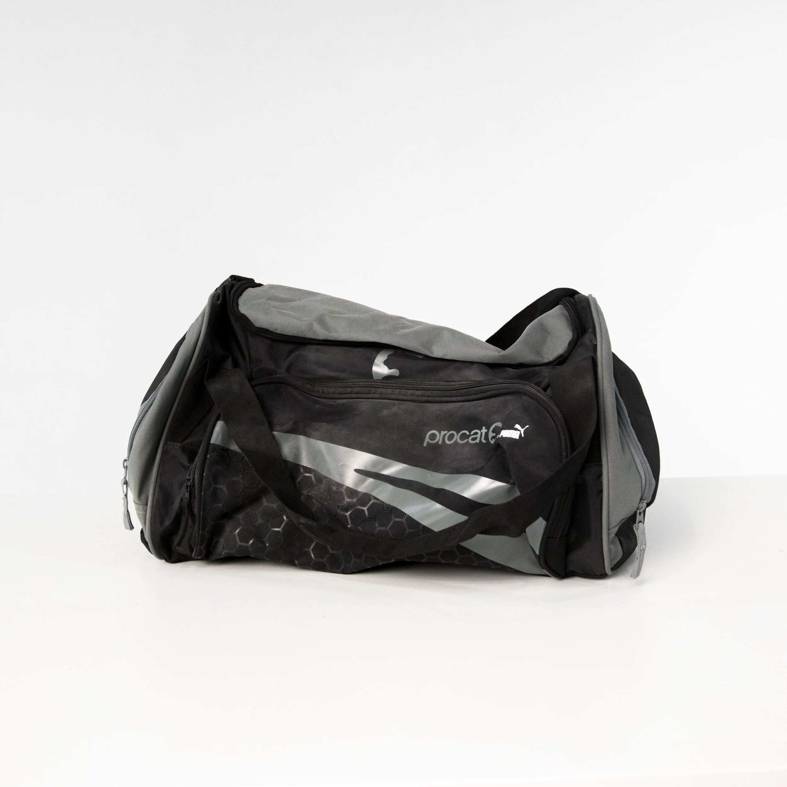 Black and Gray Puma Gym Bag