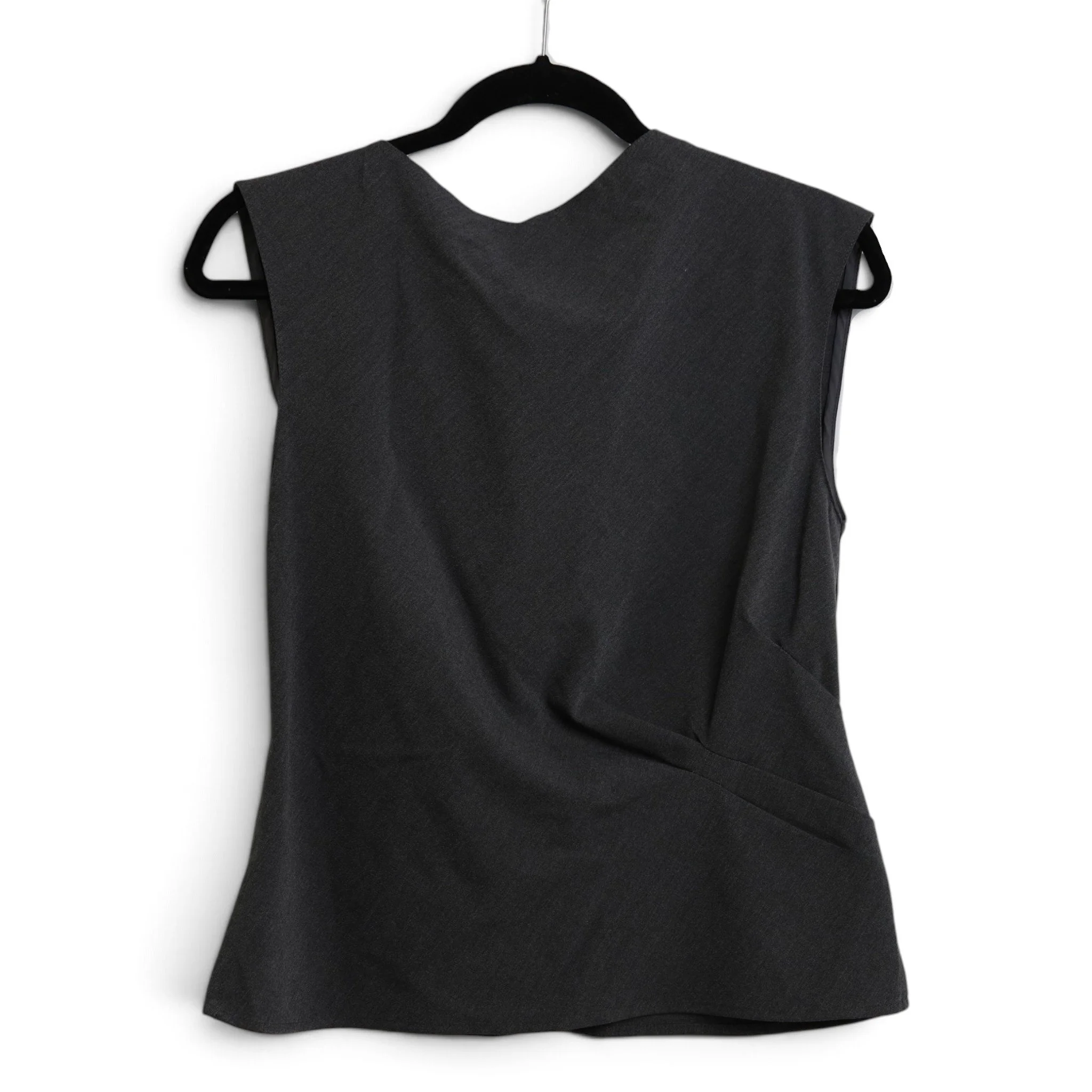 Gray Button Back Shell Top