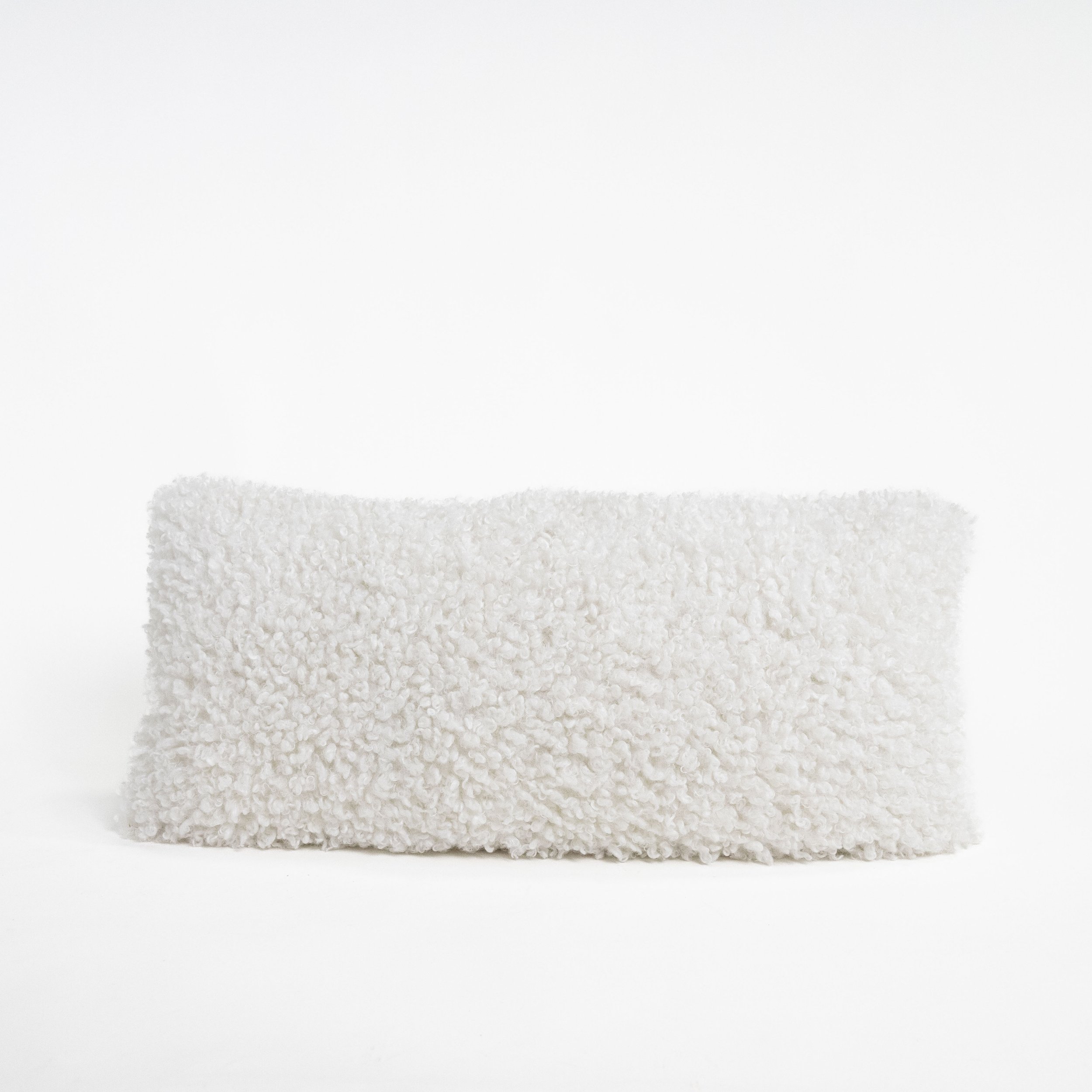 White Sherpa Pillow