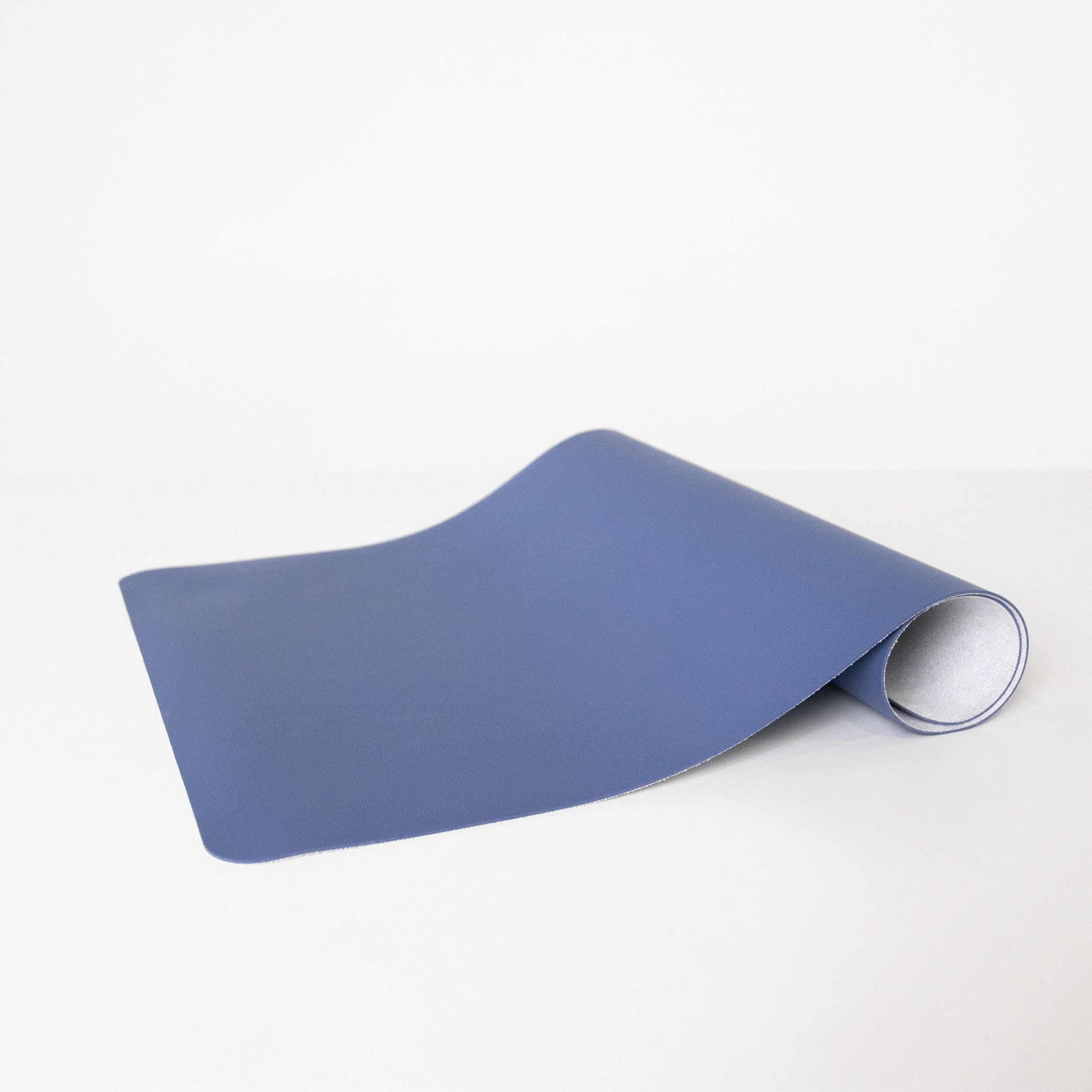 Blue Faux Leather Computer Mat