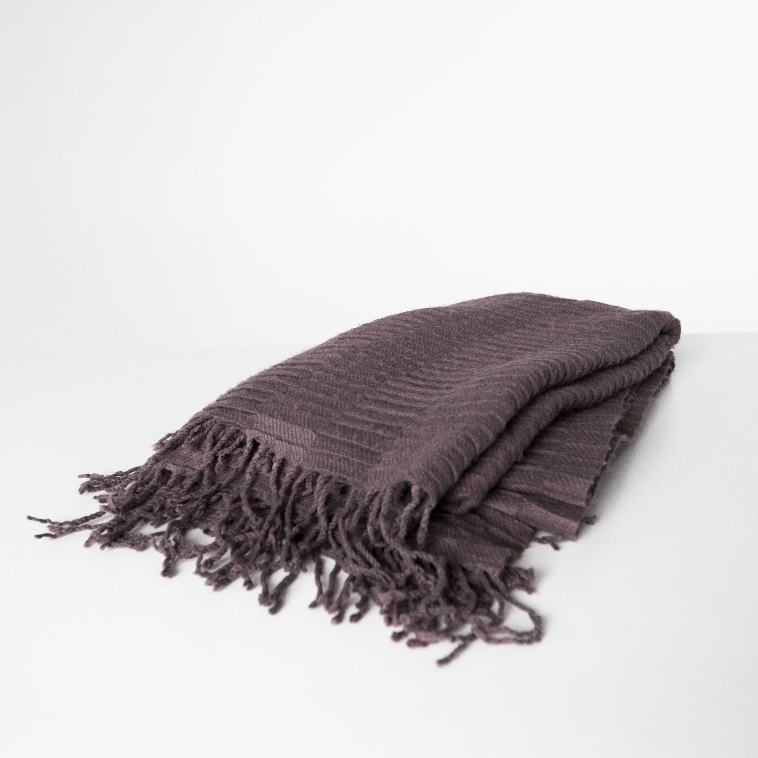Plum Textured Blanket