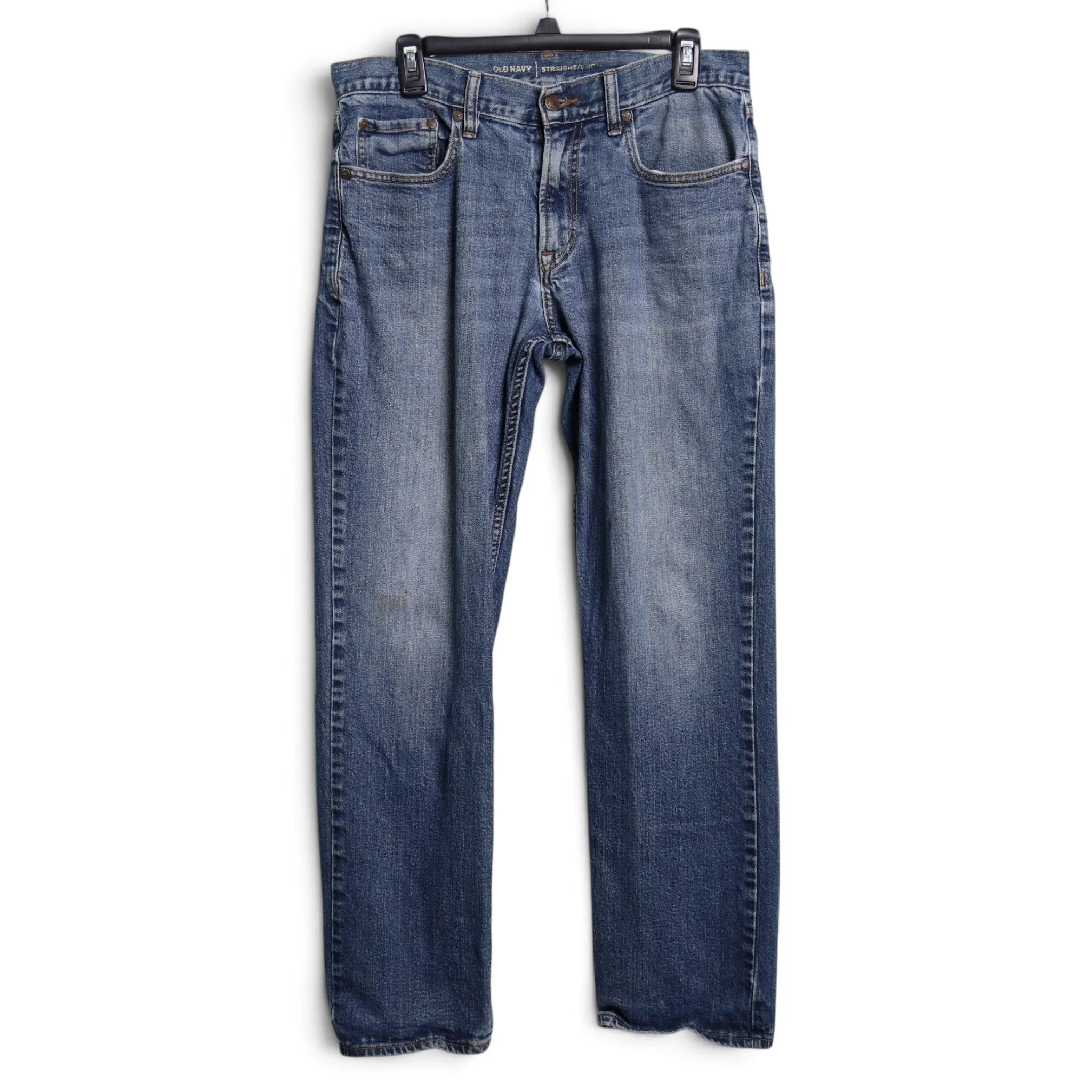 Medium Wash Straight Leg Jeans