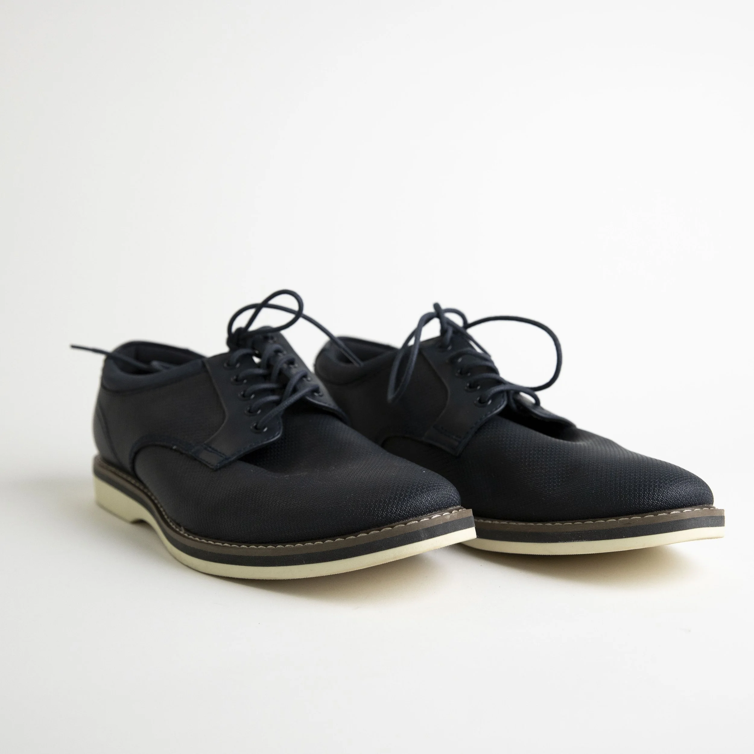 Navy Lace Up Dress Shoes