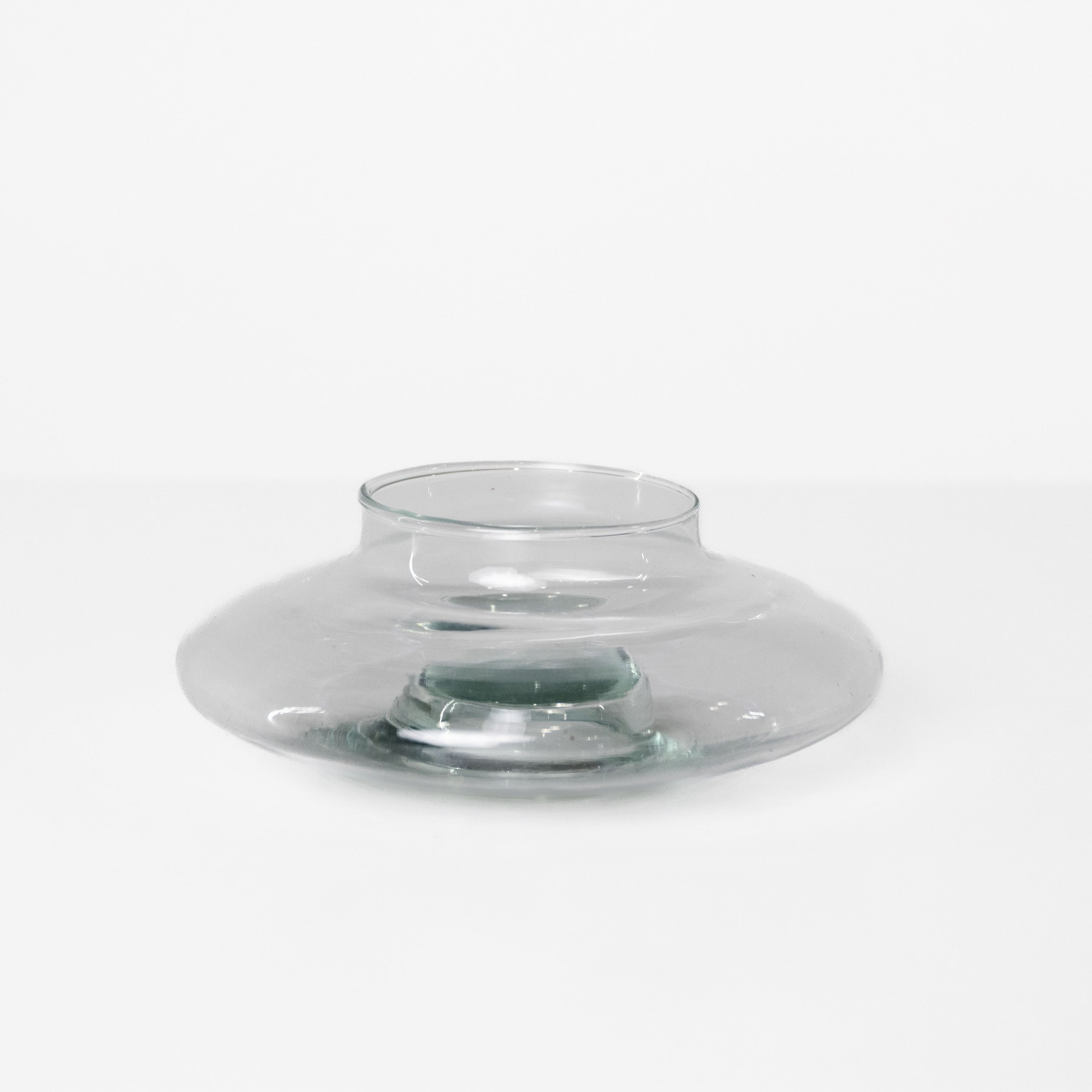 Disc Shallow Glass Planter