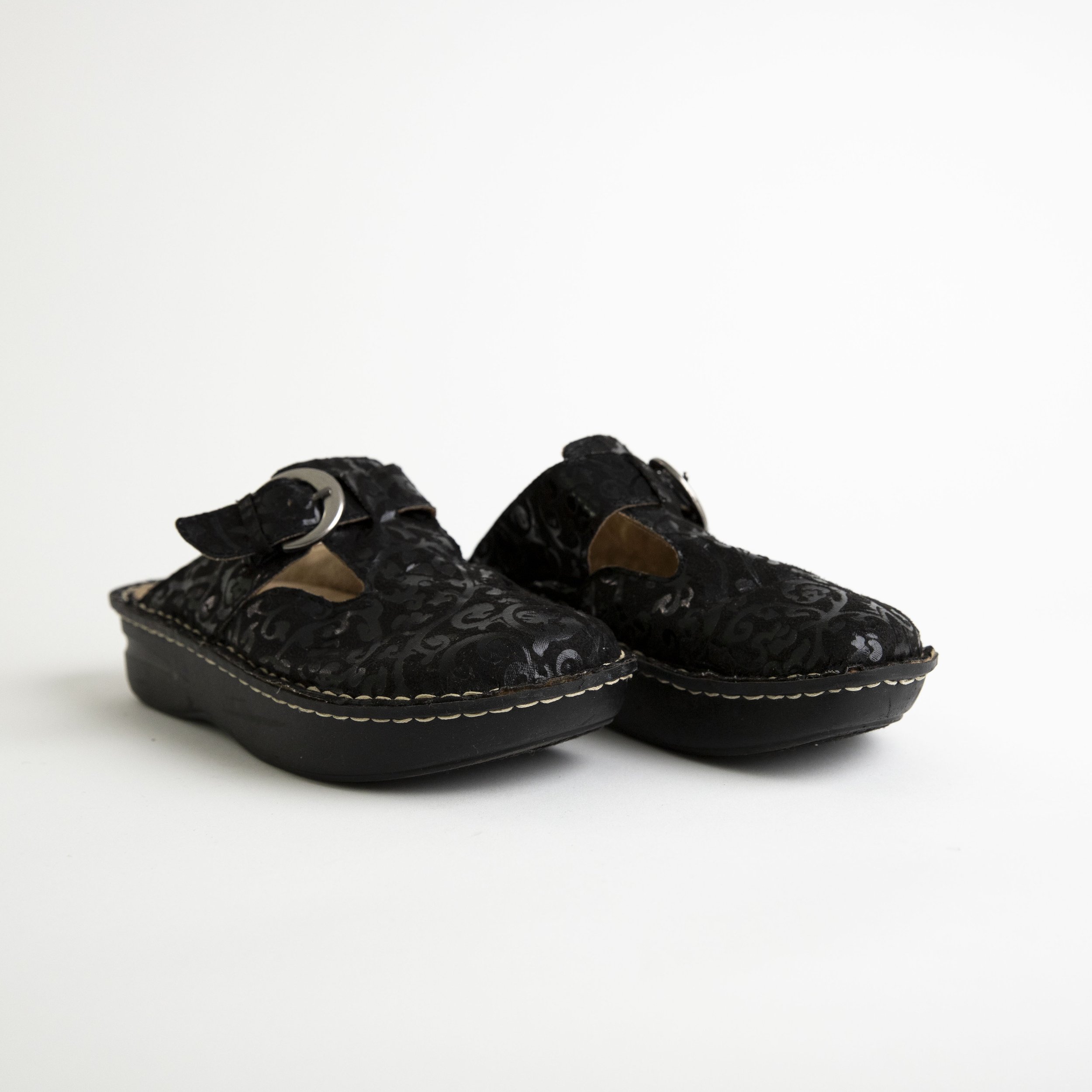 Vintage Black Clogs