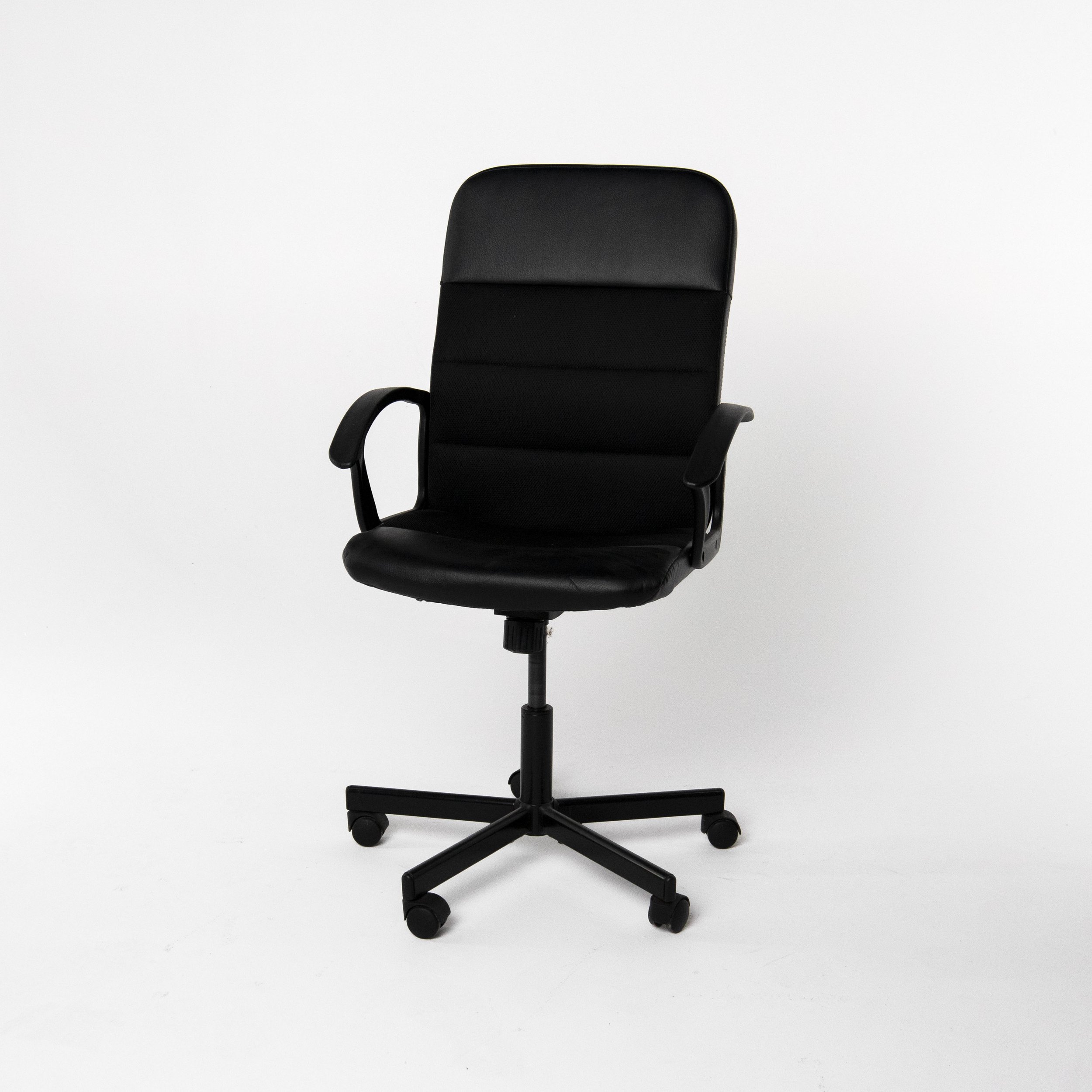 Black Desk Chair with Arms